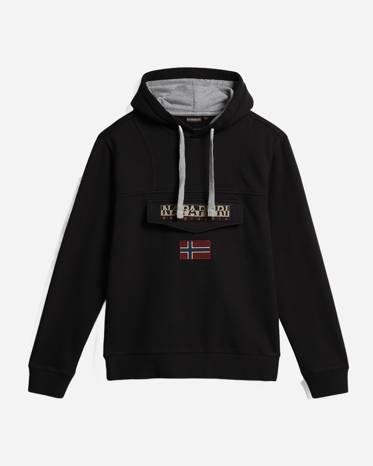 Felpa NAPAPIJRI POCKET BURGEE M - Nero - 0 | Cisalfa Sport