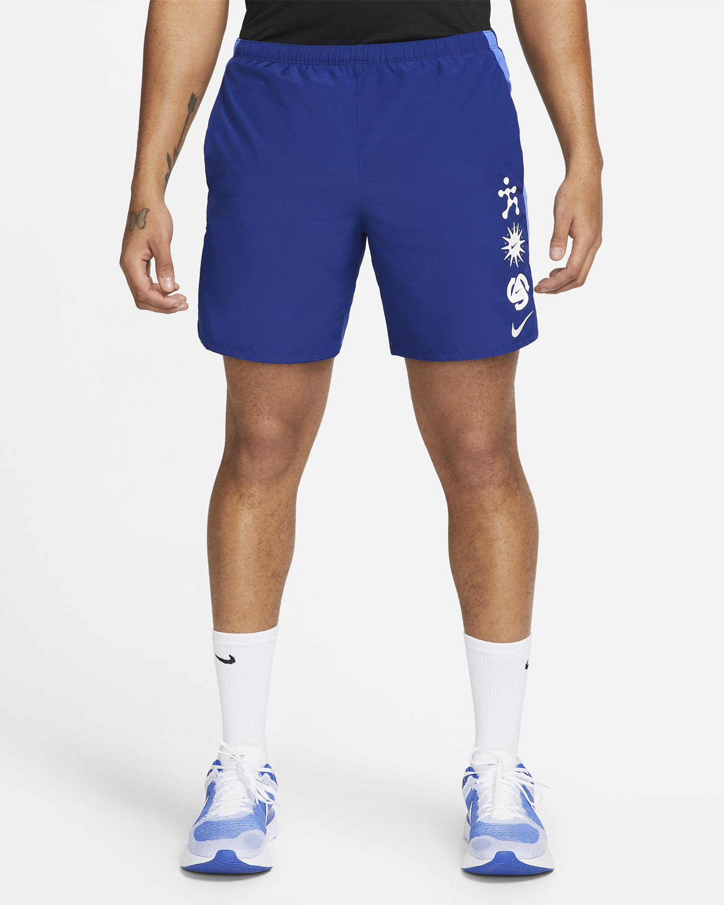 Short running NIKE DRI FIT CHALLENGER WILD RUN 7" GX M - Blu - 0 | Cisalfa Sport
