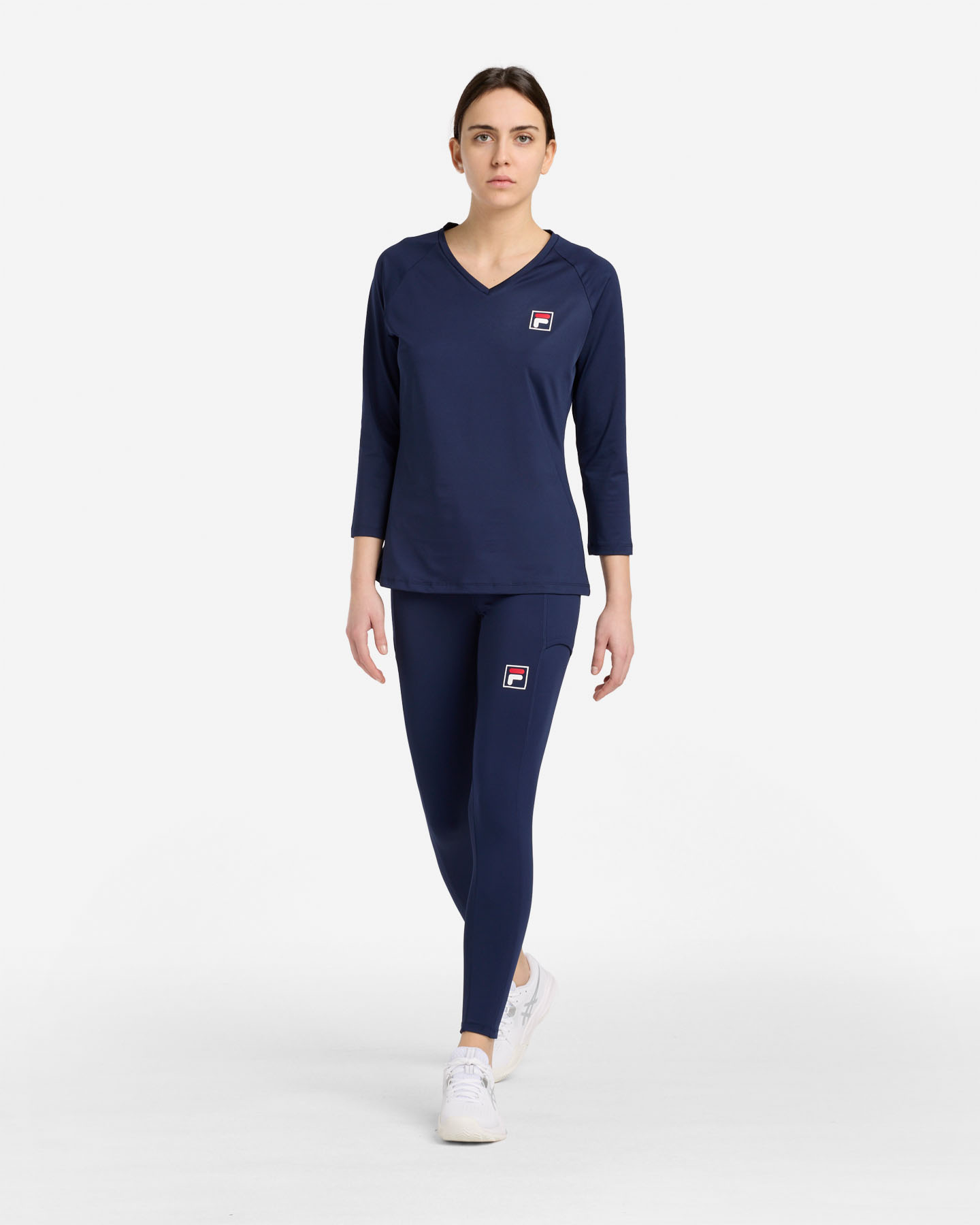 T-shirt tennis FILA COURT LINE W - Blu - 2 | Cisalfa Sport