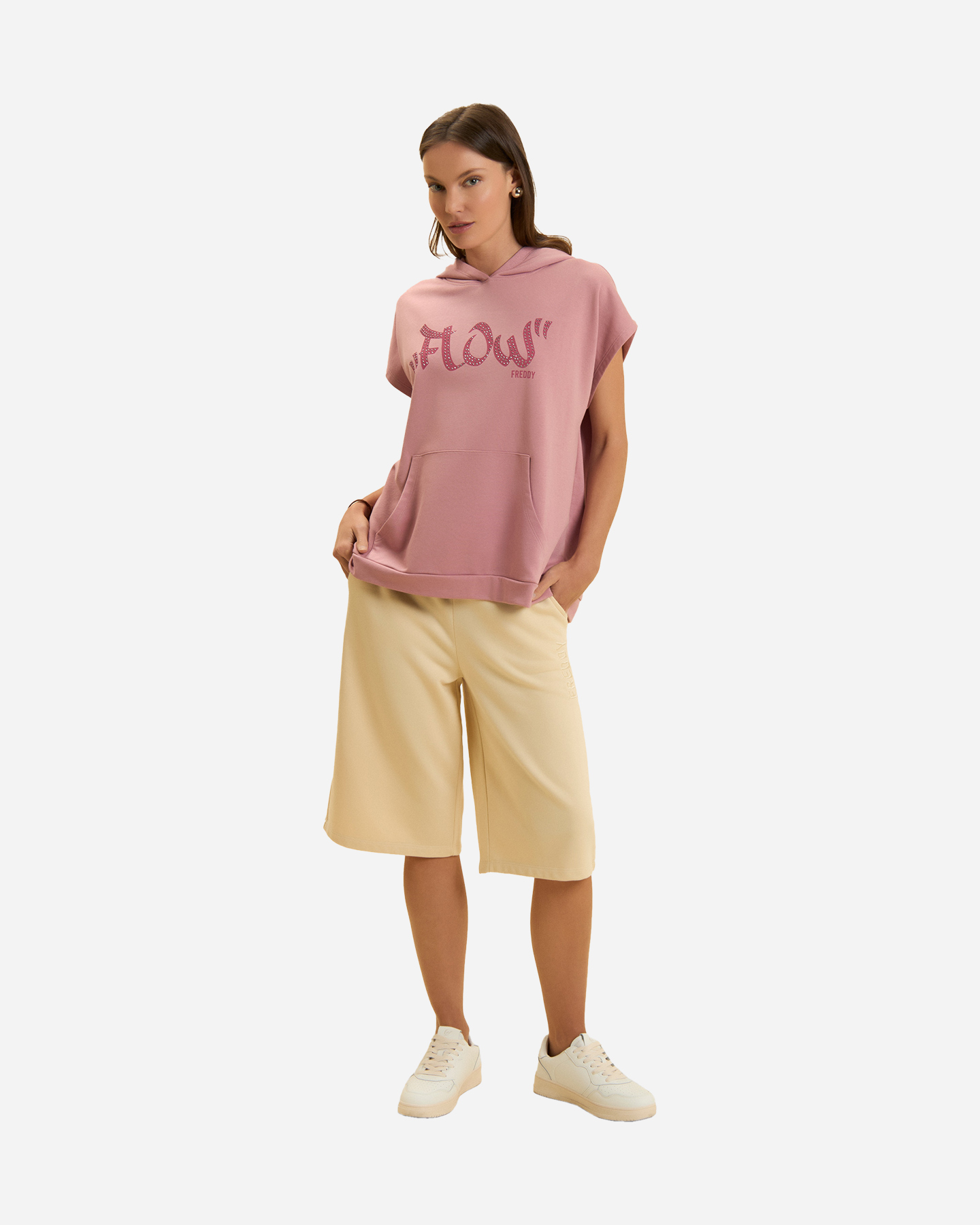 Pantaloncini FREDDY CARGO ELASTIC W - Beige - 3 | Cisalfa Sport