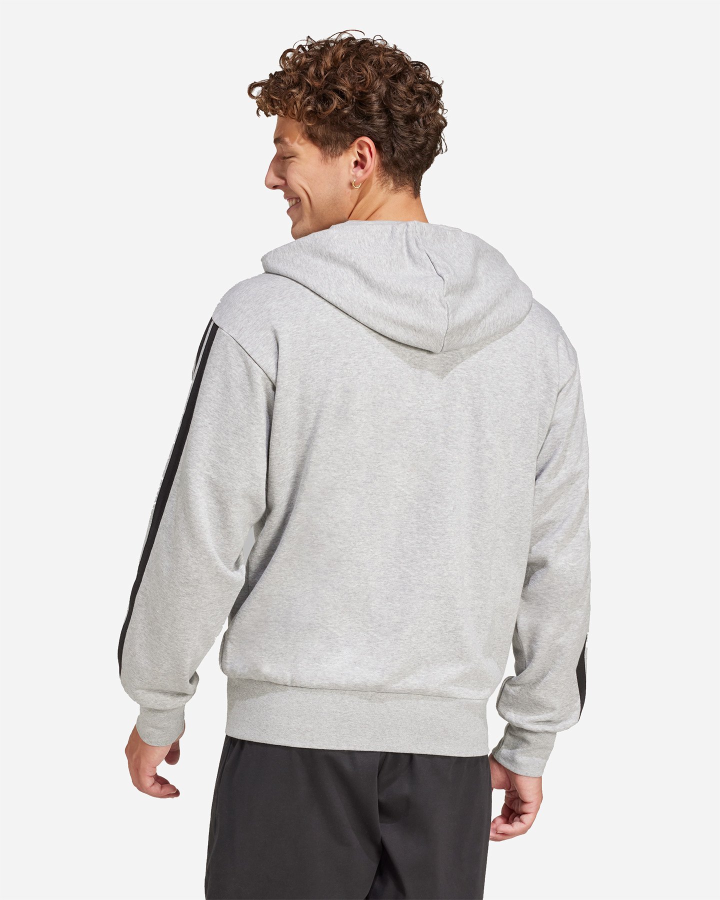 Felpa ADIDAS 3 STRIPES M - Grigio - 2 | Cisalfa Sport