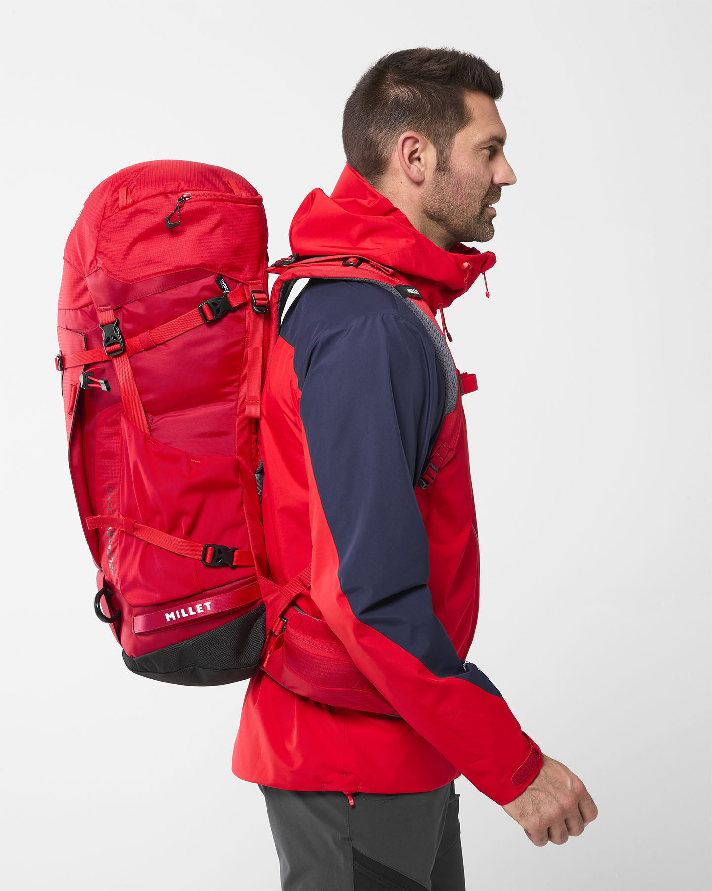 Zaino alpinismo MILLET PEUTEREY I35+10  - Rosso - 3 | Cisalfa Sport
