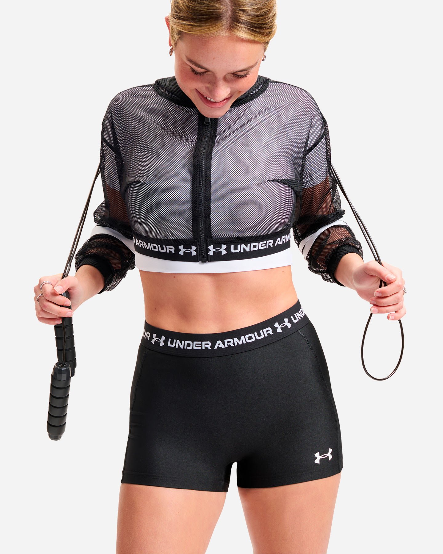 Short training UNDER ARMOUR HEATGERA W - Nero - 3 | Cisalfa Sport