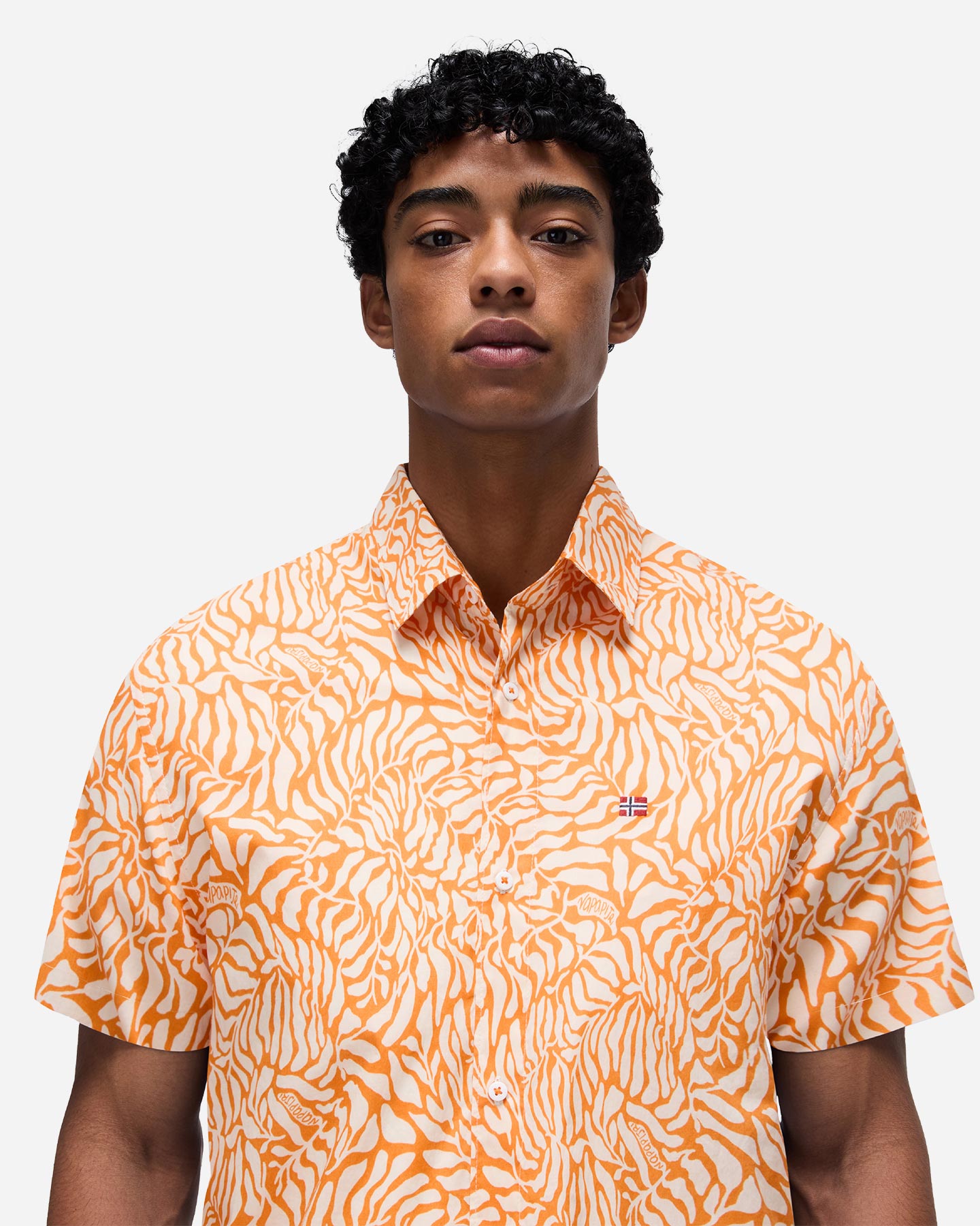 Camicia NAPAPIJRI RONGE M - Arancione - 5 | Cisalfa Sport