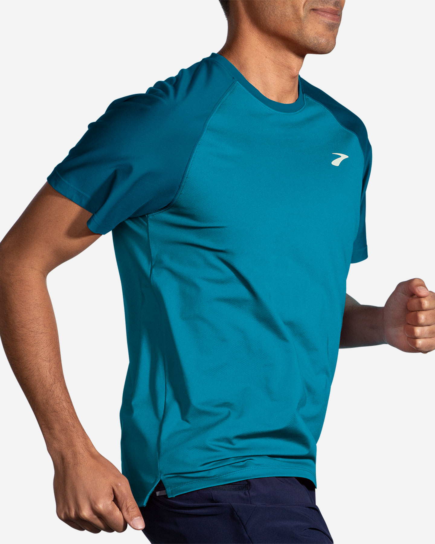 T-shirt running BROOKS ATMOSPHERE SHORT SLEEV 2.0 M - Blu - 3 | Cisalfa Sport