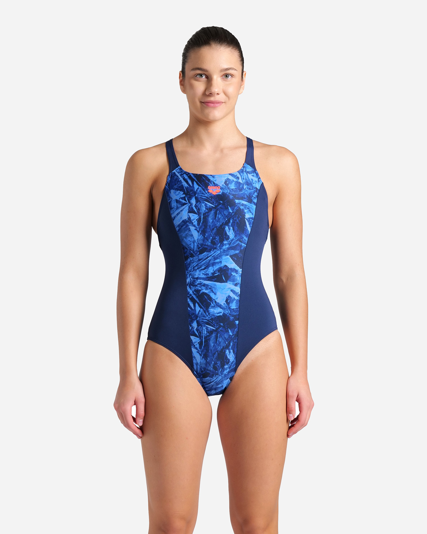 Costume piscina ARENA CRACKLE W - Blu Navy - 1 | Cisalfa Sport