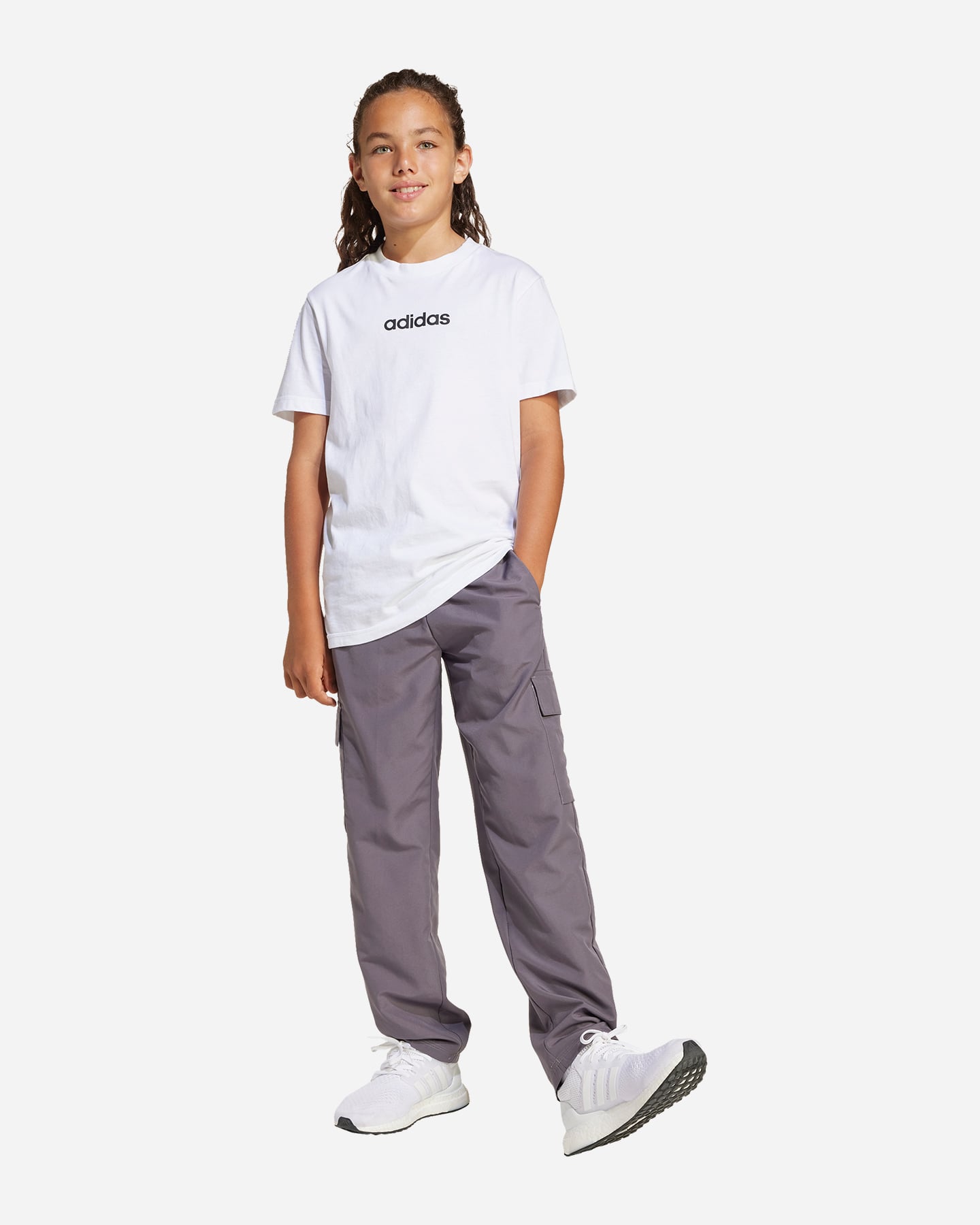 T-shirt ADIDAS ESSENTIALS JR - Bianco - 3 | Cisalfa Sport