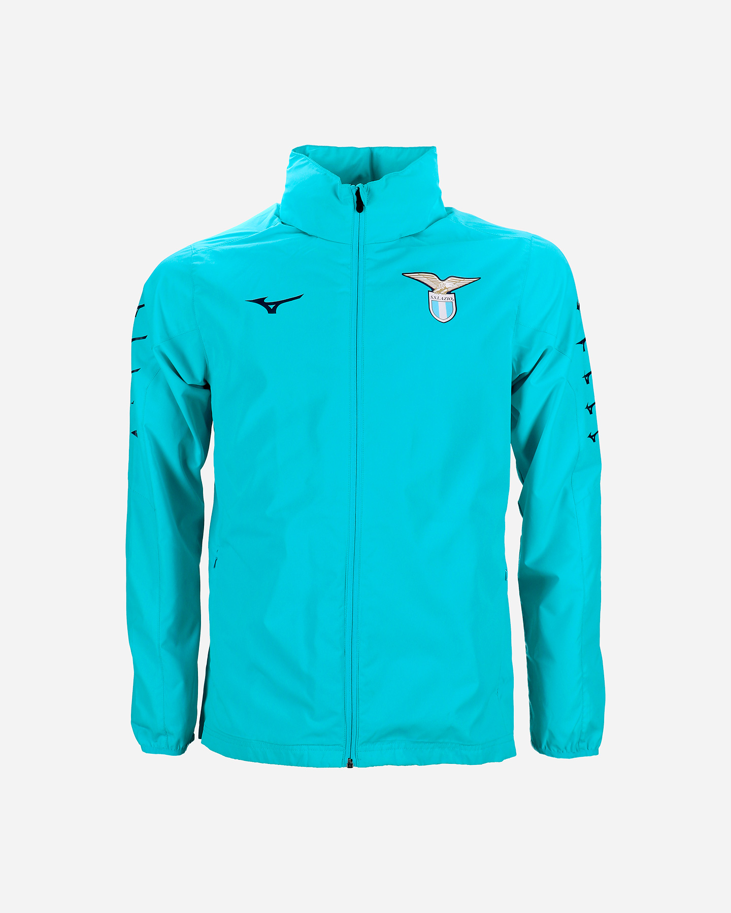 Abbigliamento calcio ufficiale MIZUNO LAZIO RAIN JACKET 23-24 M - Azzurro - 0 | Cisalfa Sport