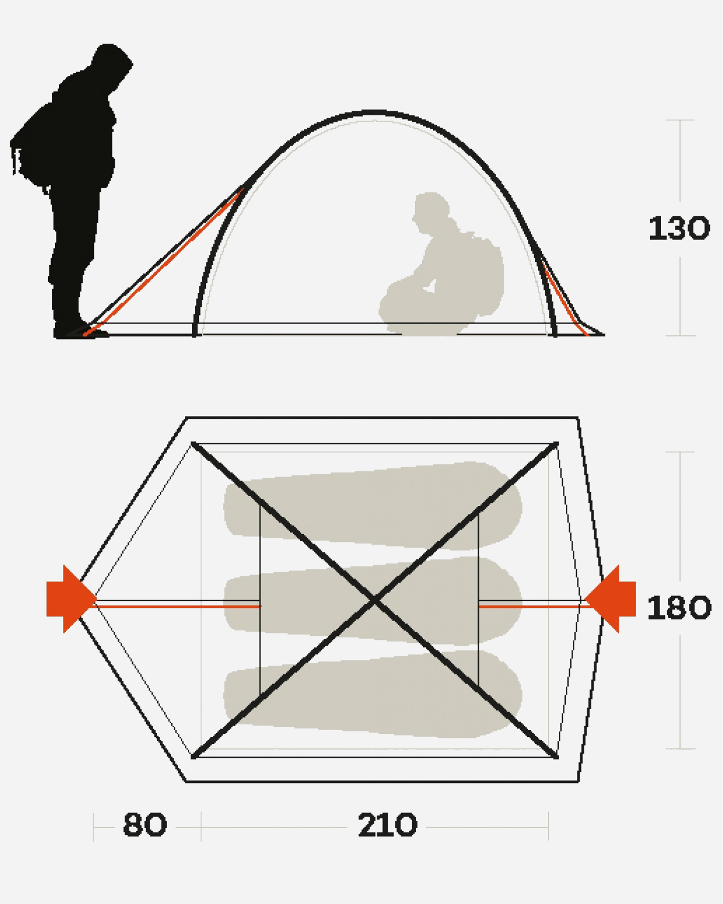 Tenda FERRINO KALAHARI 3 - Color mix - 3 | Cisalfa Sport
