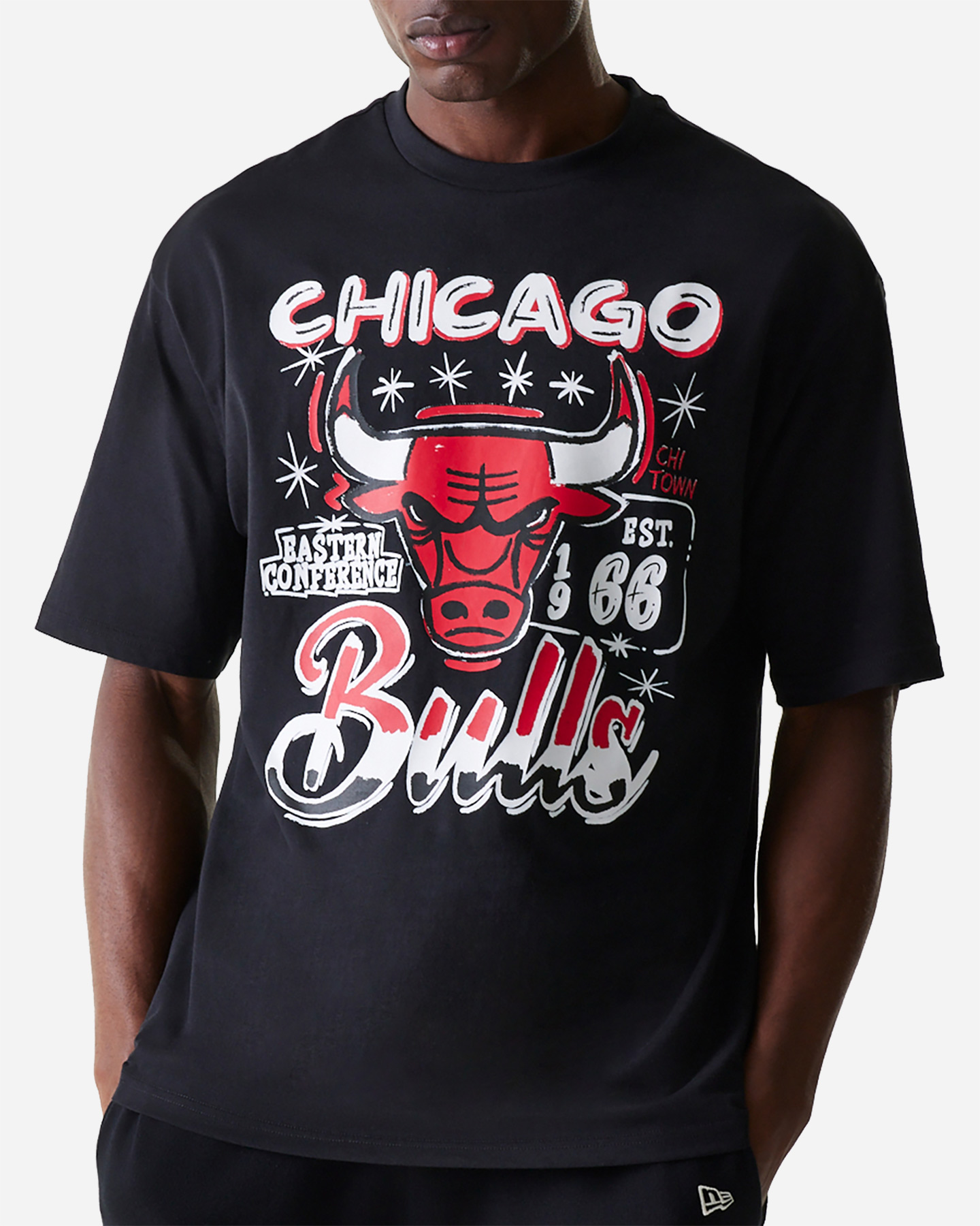 Maglia basket NEW ERA GRAPHIC CHICAGO BULLS M - Nero - 5 | Cisalfa Sport