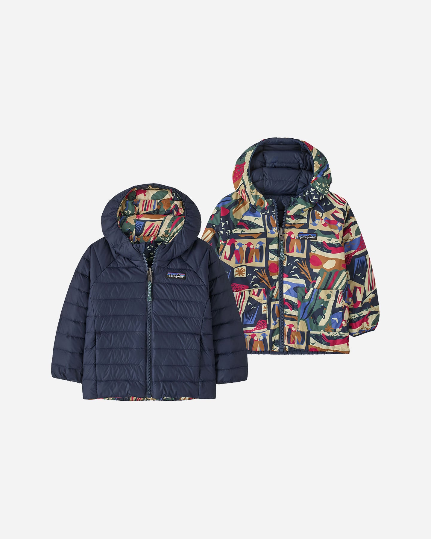 Piumino PATAGONIA REVERSIBLE DOWN SWEATER JR - Blu - 3 | Cisalfa Sport