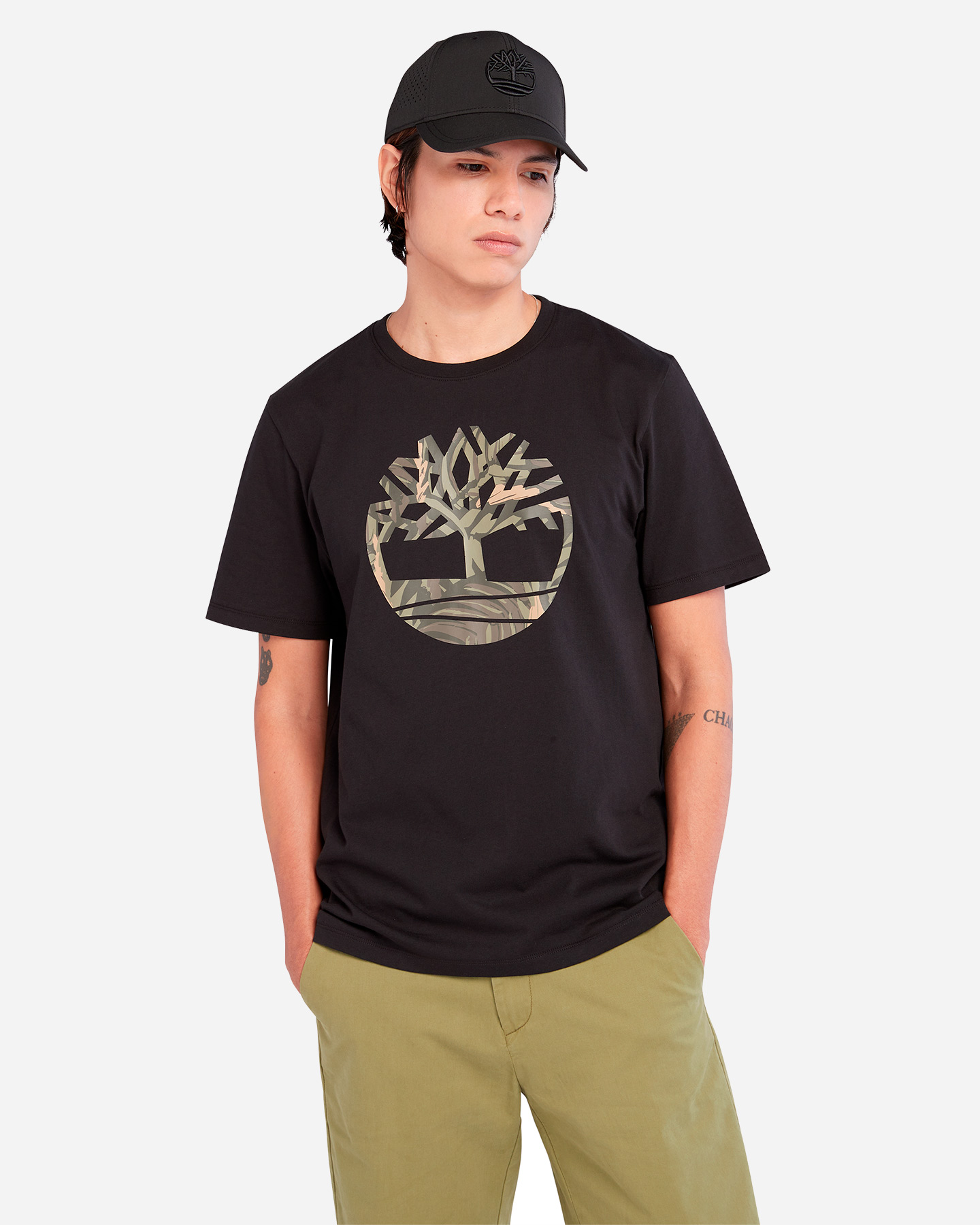 T-shirt TIMBERLAND CAMO TREE M - Nero - 1 | Cisalfa Sport