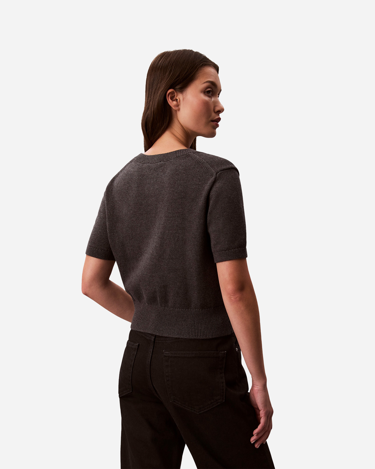 Maglione CALVIN KLEIN JEANS LOGO W - Grigio - 2 | Cisalfa Sport