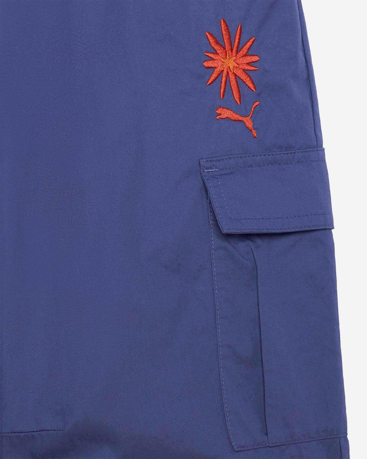 Pantalone PUMA TWILL SOLID JR - Blu - 2 | Cisalfa Sport