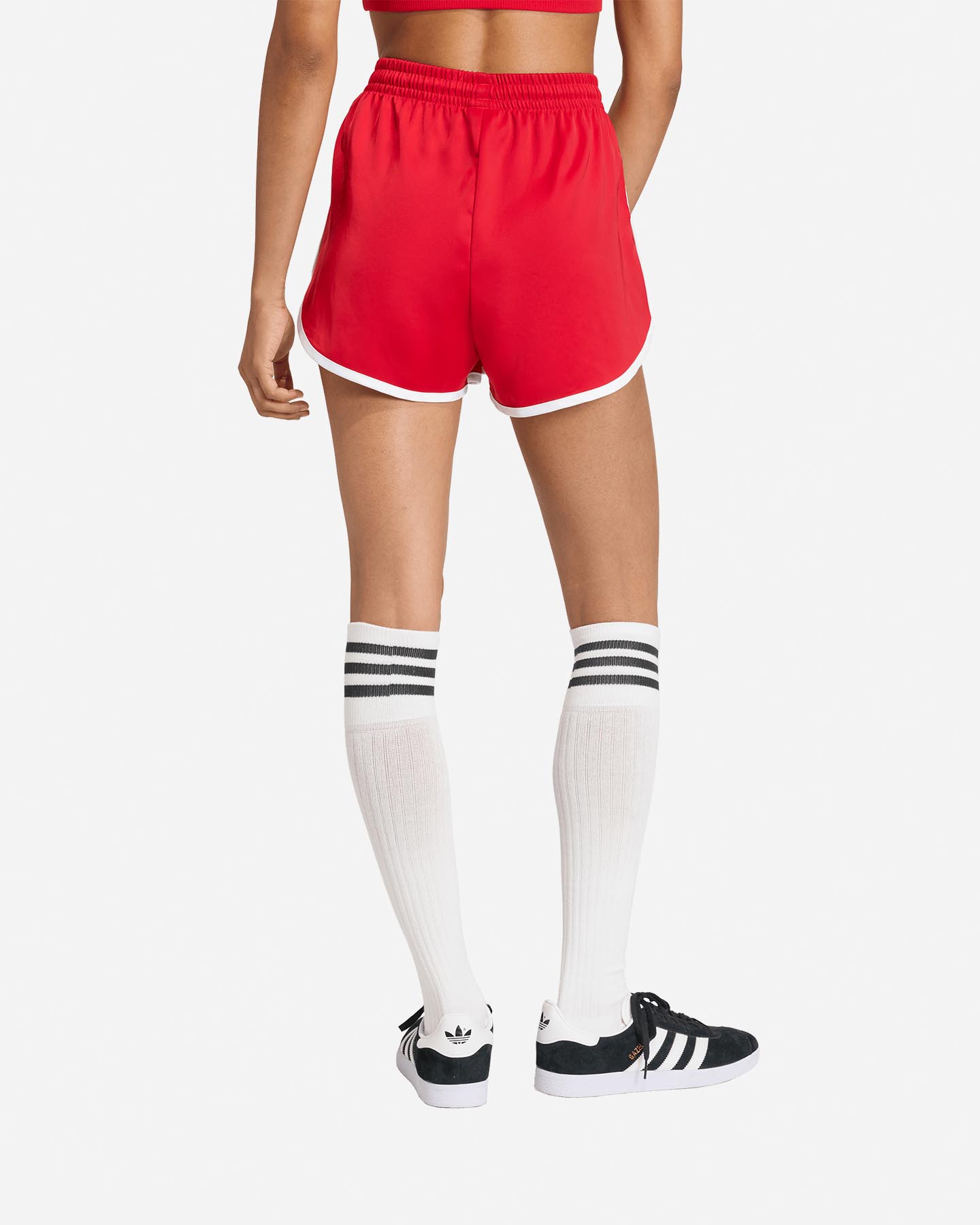 Pantaloncini ADIDAS 3STRIPES W - Rosso - 2 | Cisalfa Sport
