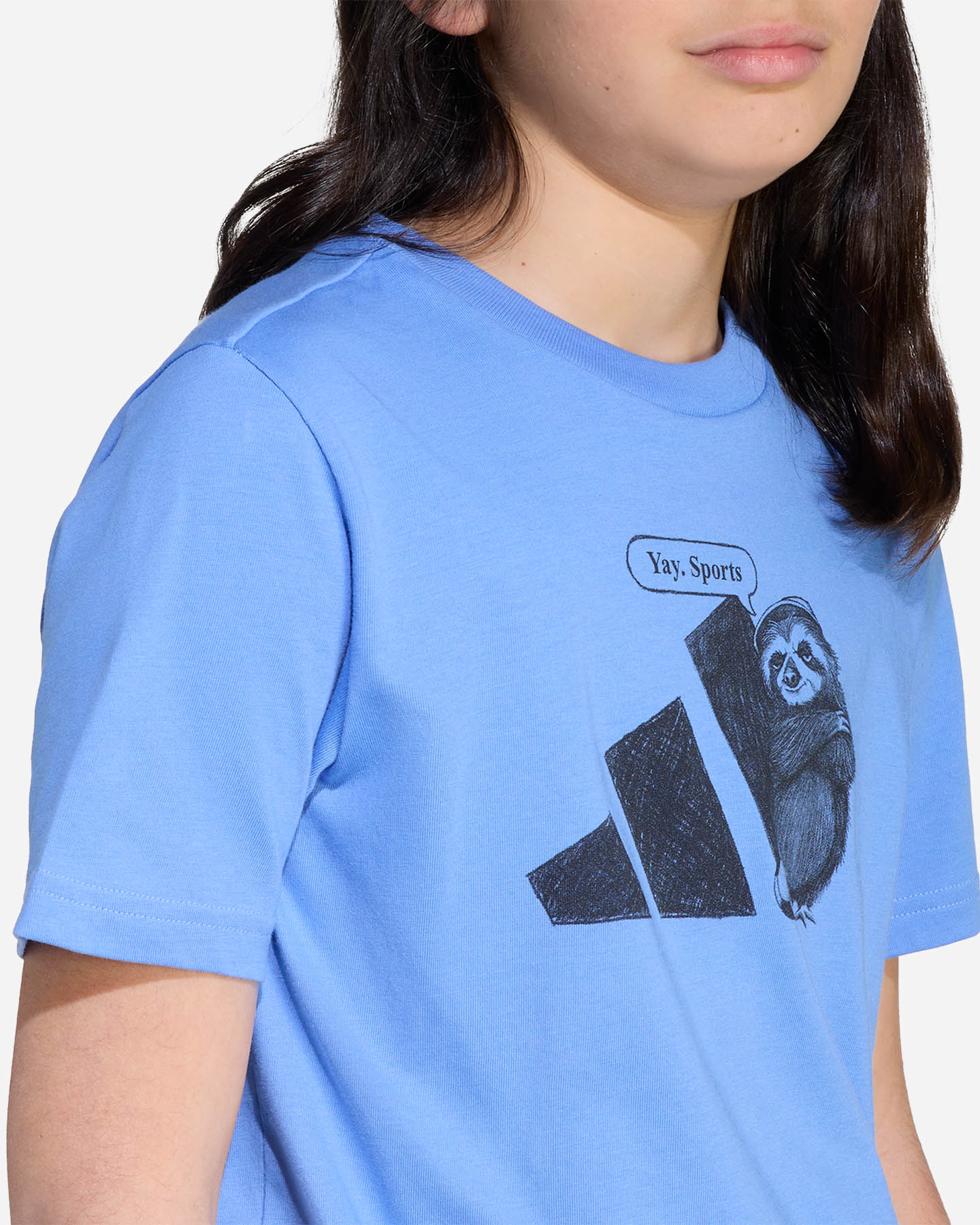 T-shirt ADIDAS BIG LOGO JR - Blu royal - 4 | Cisalfa Sport