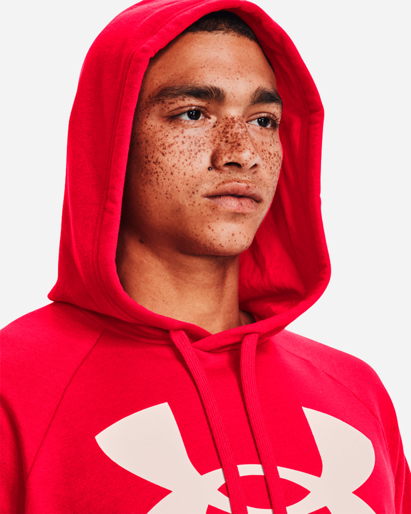 Felpa UNDER ARMOUR RIVAL BIG LOGO M - Rosso - 4 | Cisalfa Sport