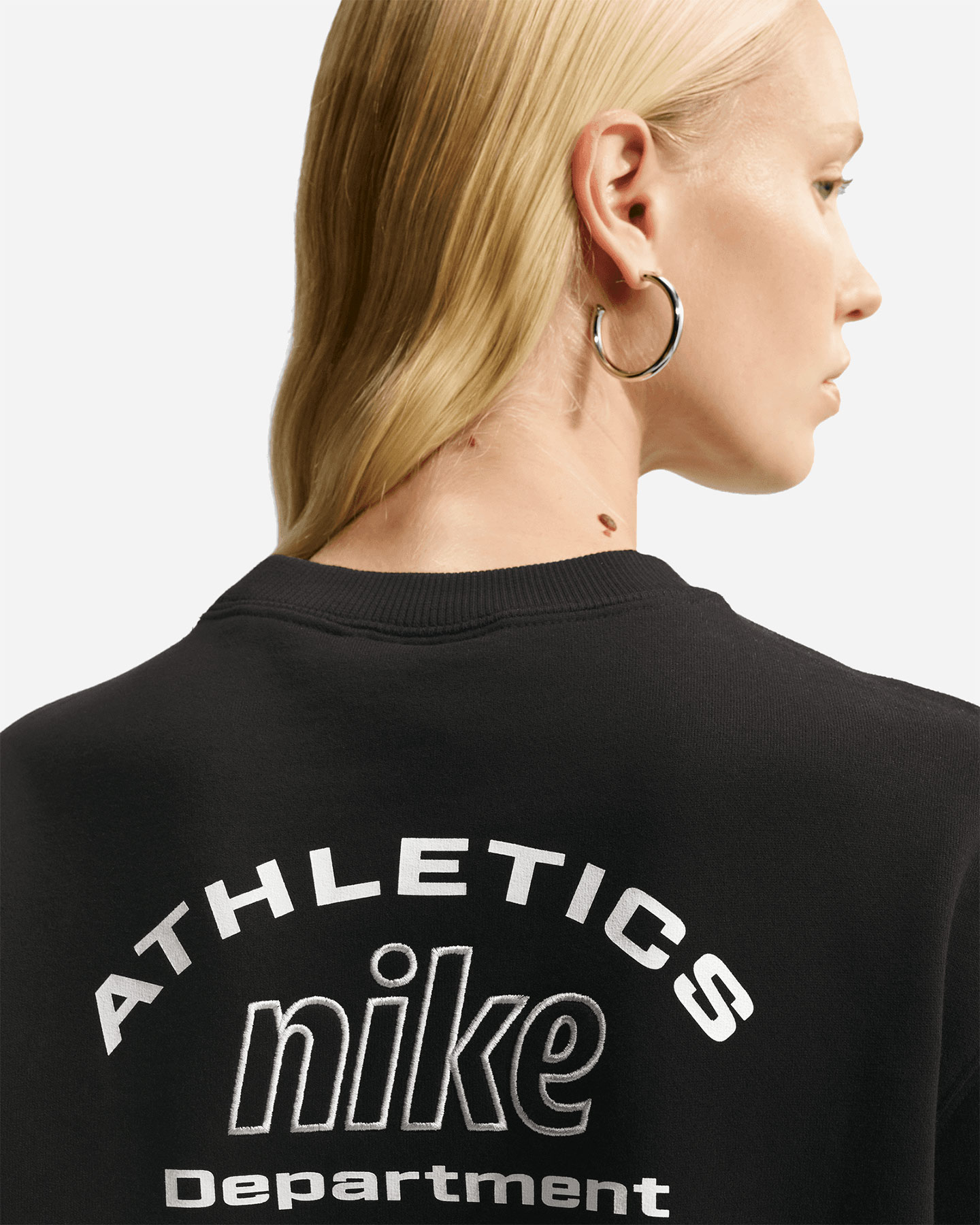 Felpa NIKE BIG LOGO RETRO TAPING W - Nero - 5 | Cisalfa Sport