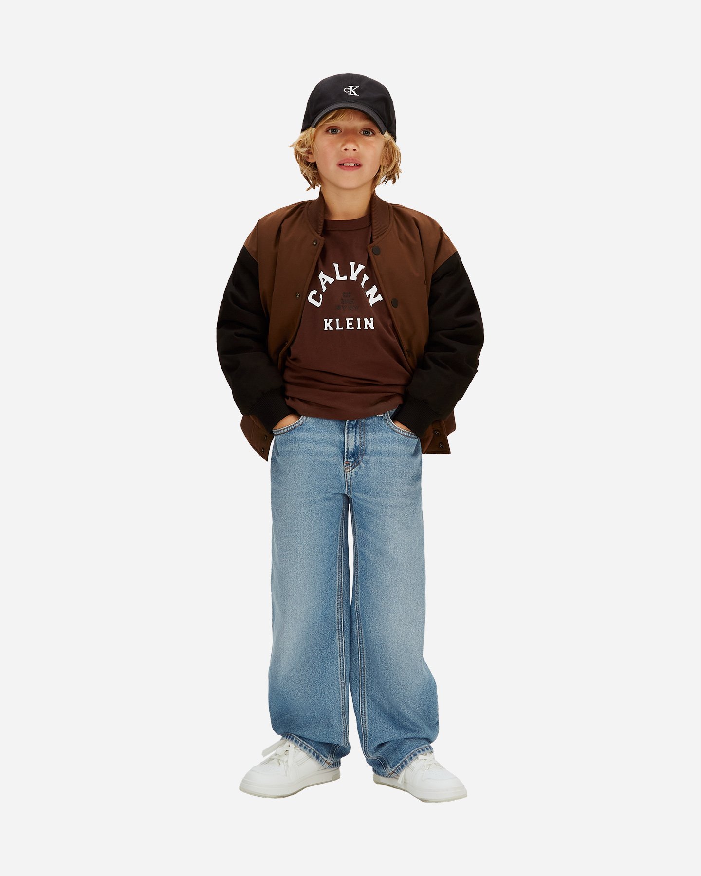 T-shirt CALVIN KLEIN JEANS COLLEGE GRAPHIC JR - Marrone - 3 | Cisalfa Sport