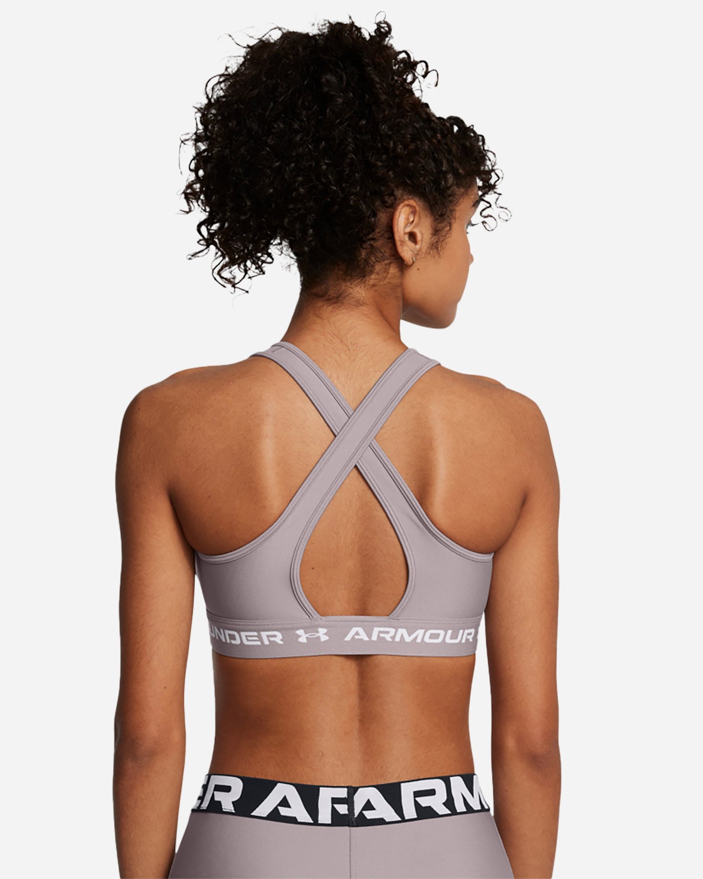 Bra training UNDER ARMOUR CROSSBACK MID W - Grigio - 1 | Cisalfa Sport