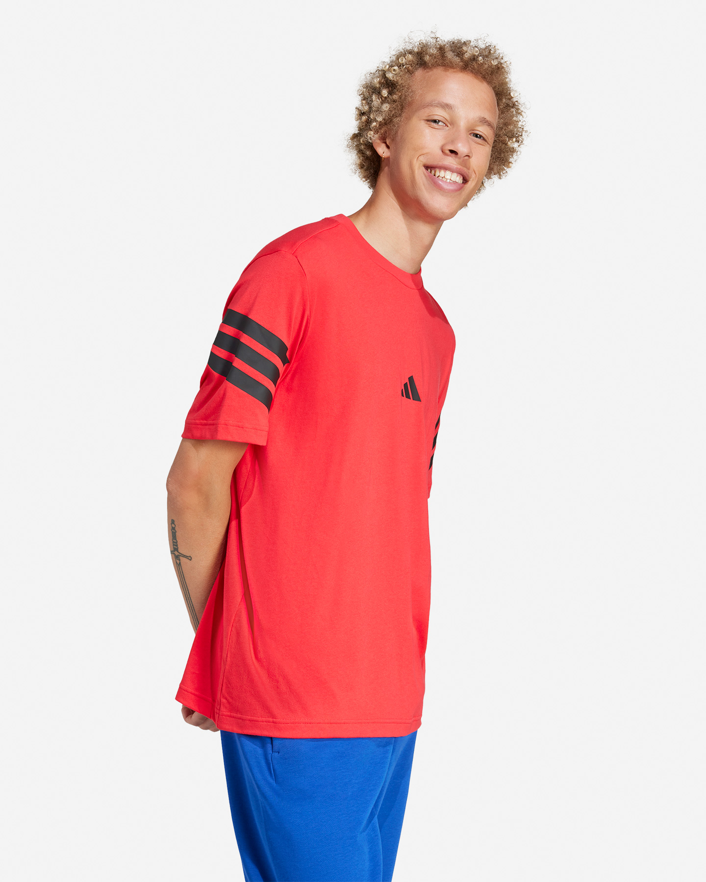 T-shirt ADIDAS 3STRIPES M - Rosso - 3 | Cisalfa Sport