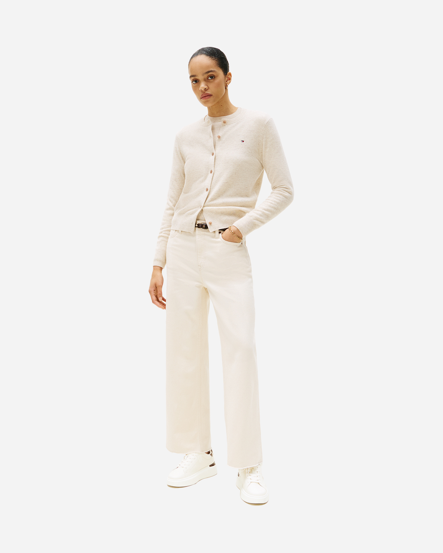 Scarpe sneakers TOMMY HILFIGER CHIC PLATFORM W - Bianco - 5 | Cisalfa Sport