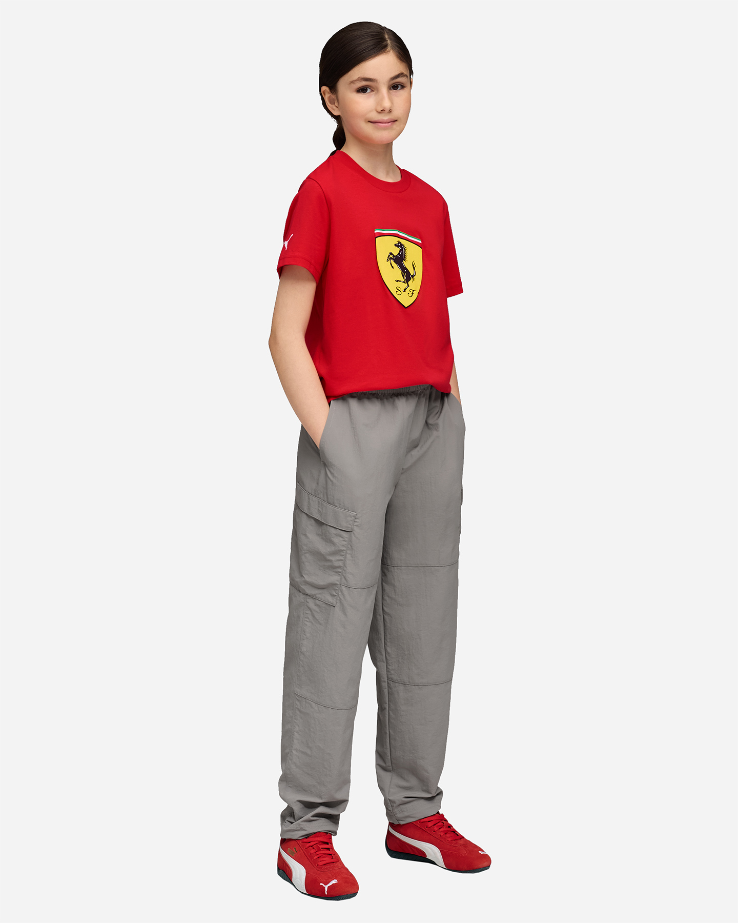Fanwear PUMA FERRARI SPORTSW COLORED SHIELD JR - Rosso - 4 | Cisalfa Sport