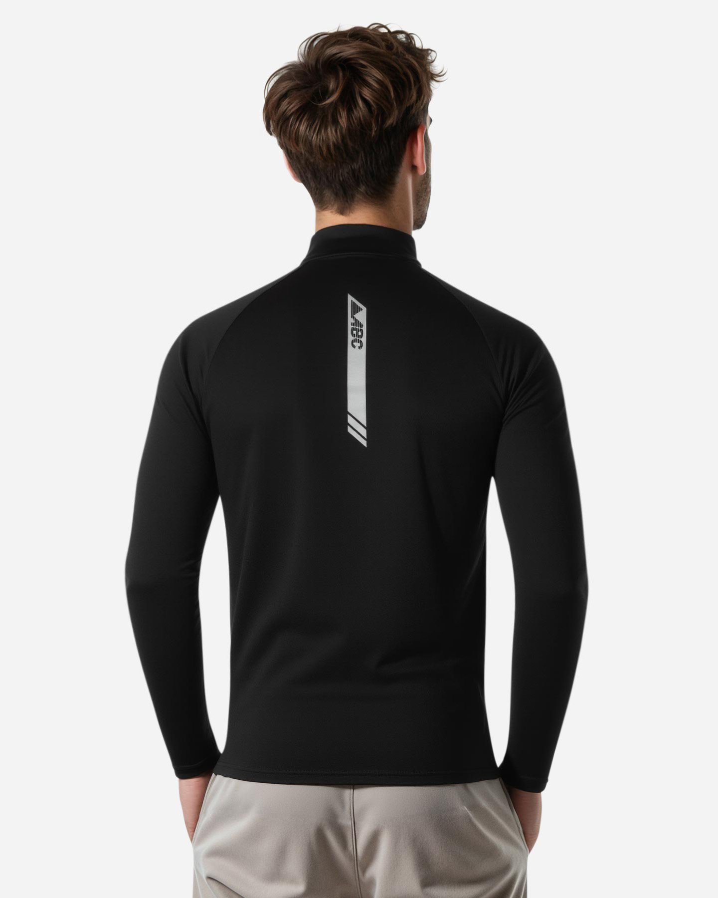 Maglia running ABC EESENTIAL M - Nero - 4 | Cisalfa Sport