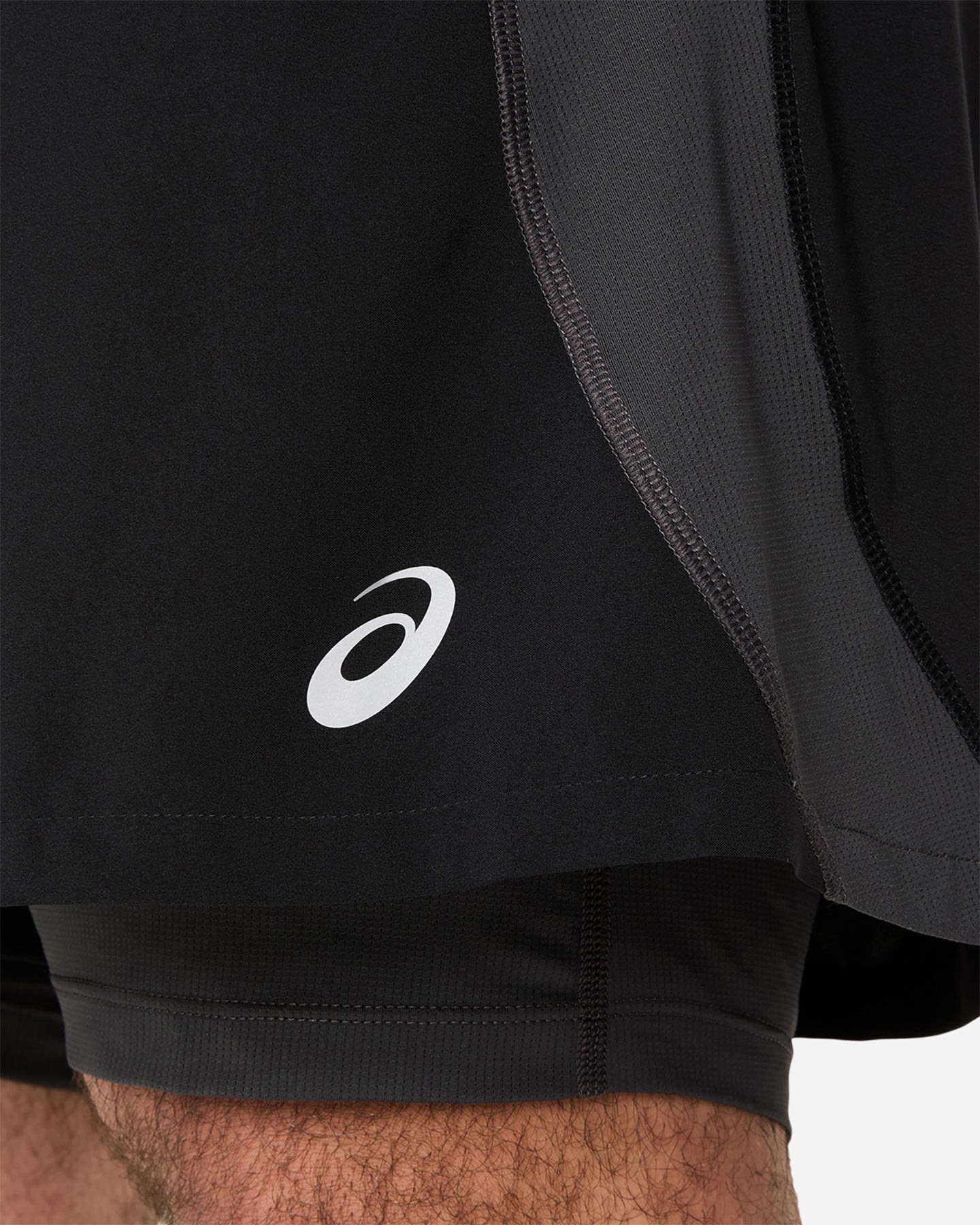 Short running ASICS ROAD 2IN1 5IN M - Nero - 4 | Cisalfa Sport