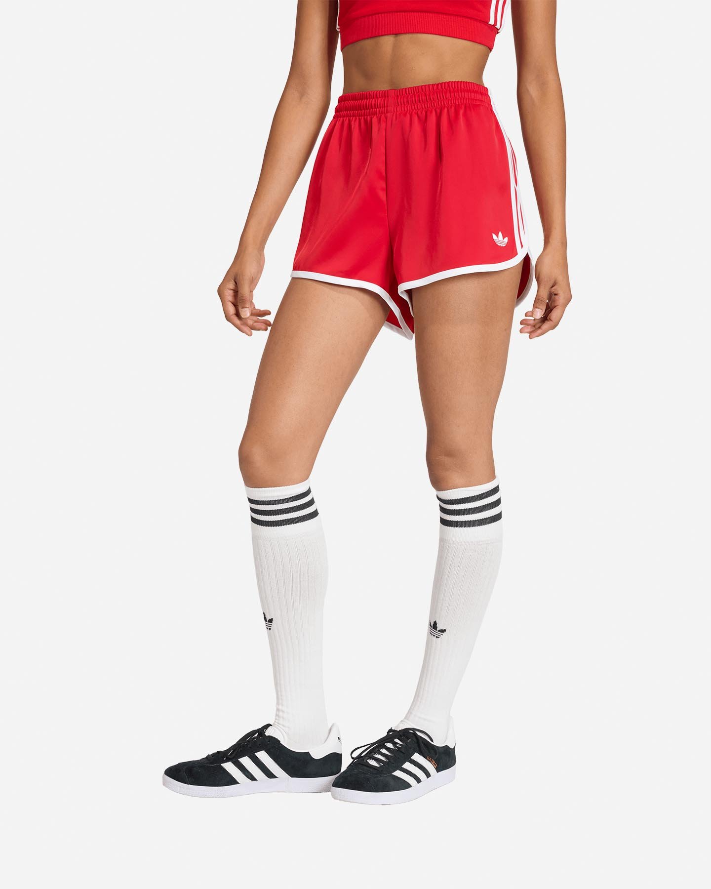 Pantaloncini ADIDAS 3STRIPES W - Rosso - 1 | Cisalfa Sport