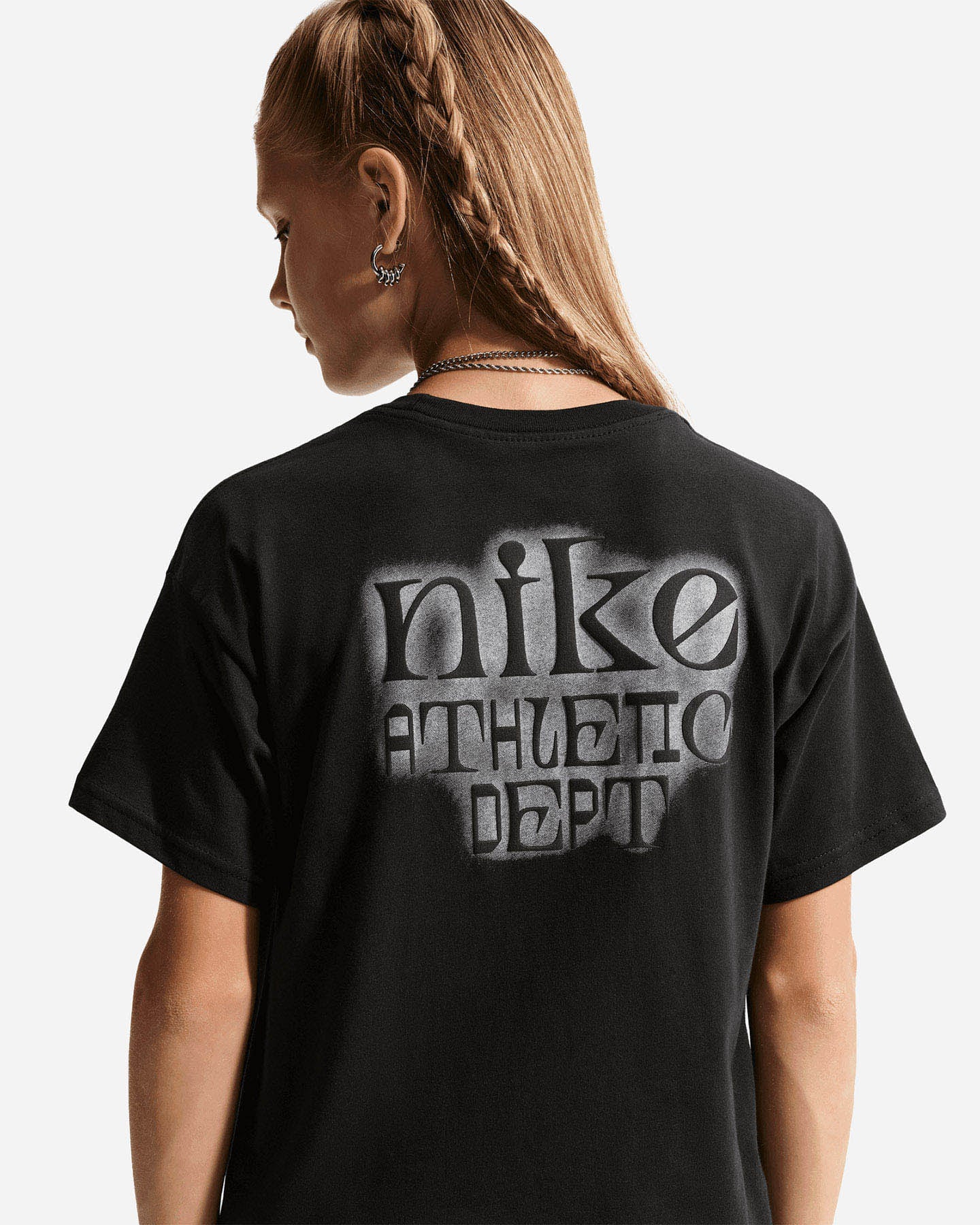 T-shirt NIKE PRINT BACK JR - Nero - 3 | Cisalfa Sport