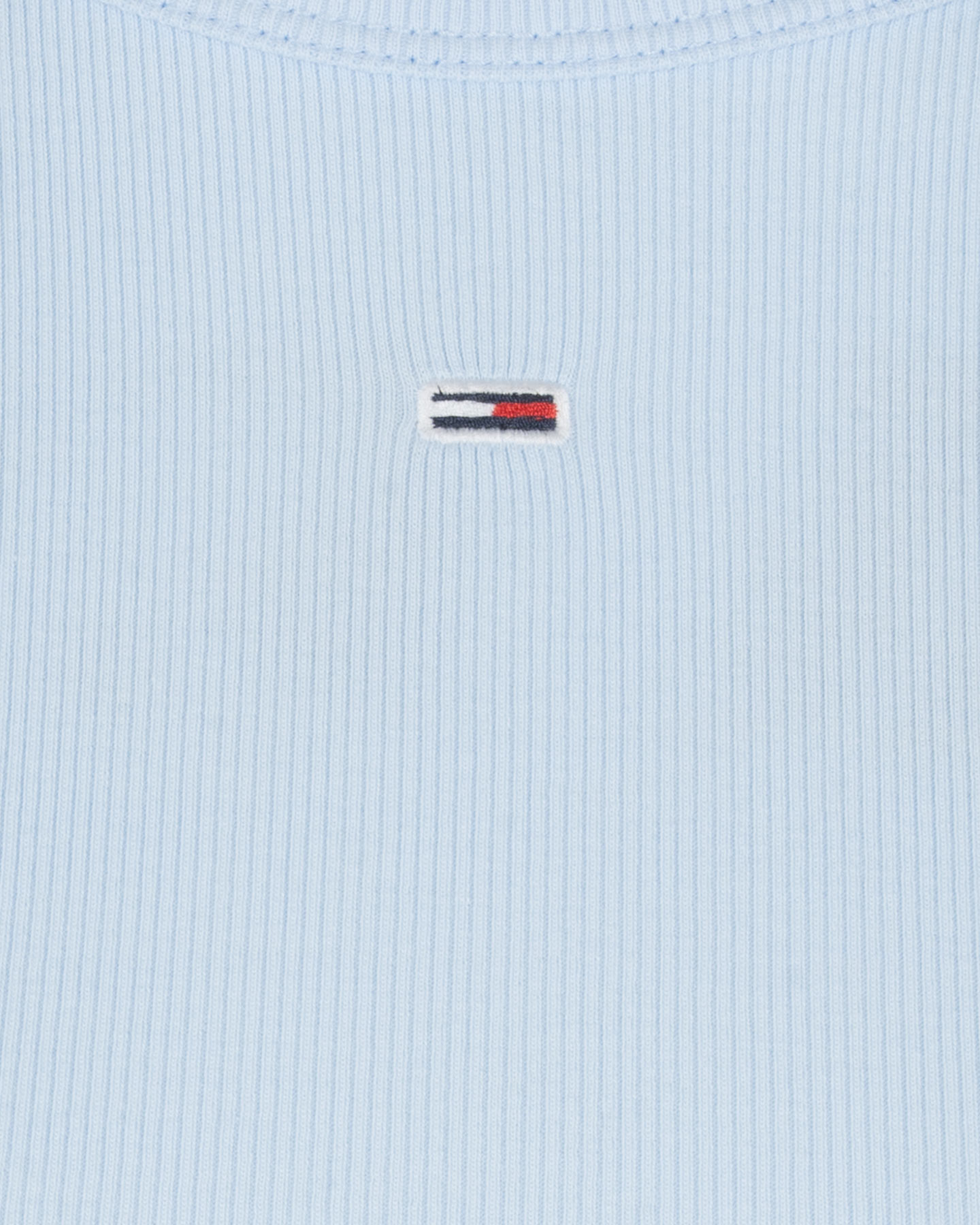 T-shirt TOMMY HILFIGER SLIM LOGO FLAG W - Azzurro - 2 | Cisalfa Sport