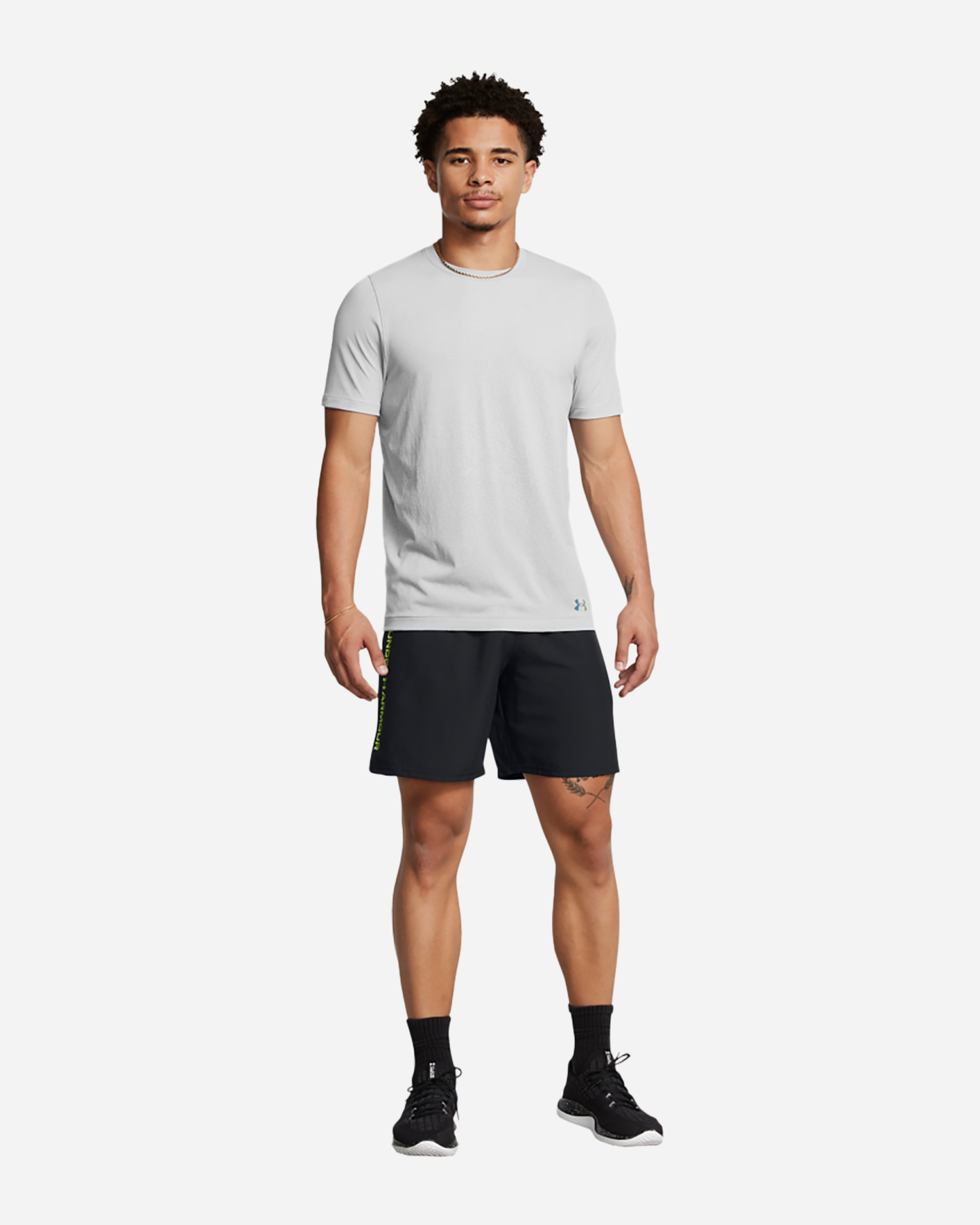 Pantalone training UNDER ARMOUR TECH WOVEN WORDMARK M - Nero - 2 | Cisalfa Sport