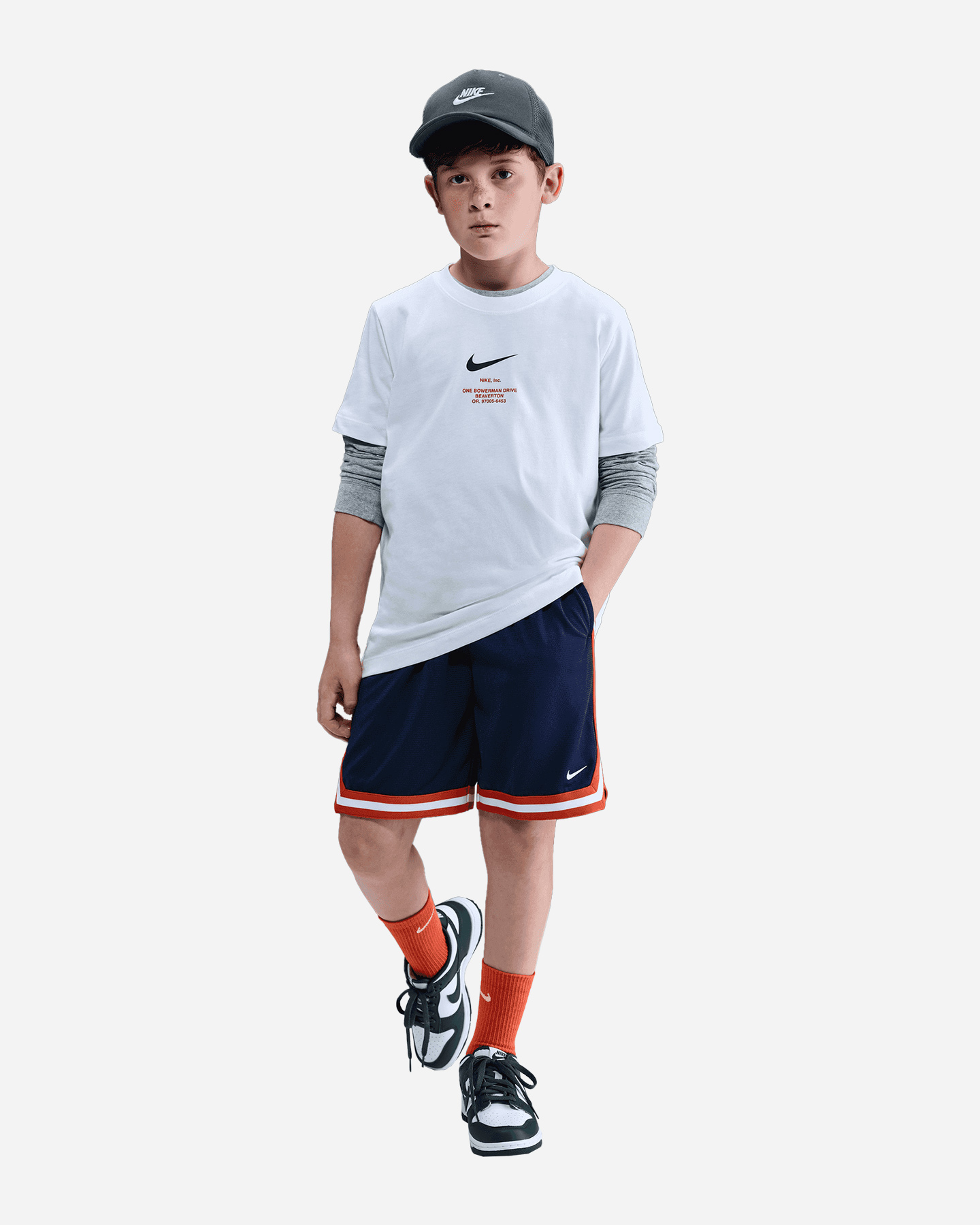 T-shirt NIKE PRINT BACK JR - Bianco - 1 | Cisalfa Sport
