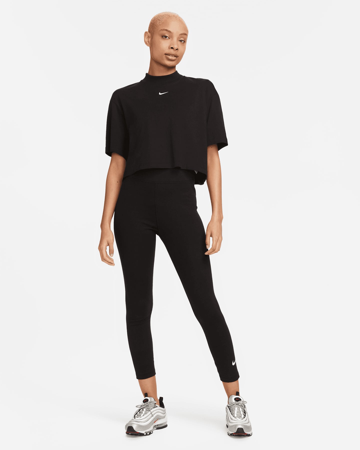 Leggings NIKE SWOOSH 7/8 W - Nero - 2 | Cisalfa Sport