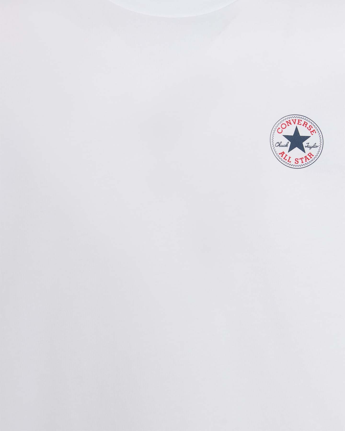 T-shirt CONVERSE SMALL LOGO CHUCK PATCH M - Bianco - 2 | Cisalfa Sport