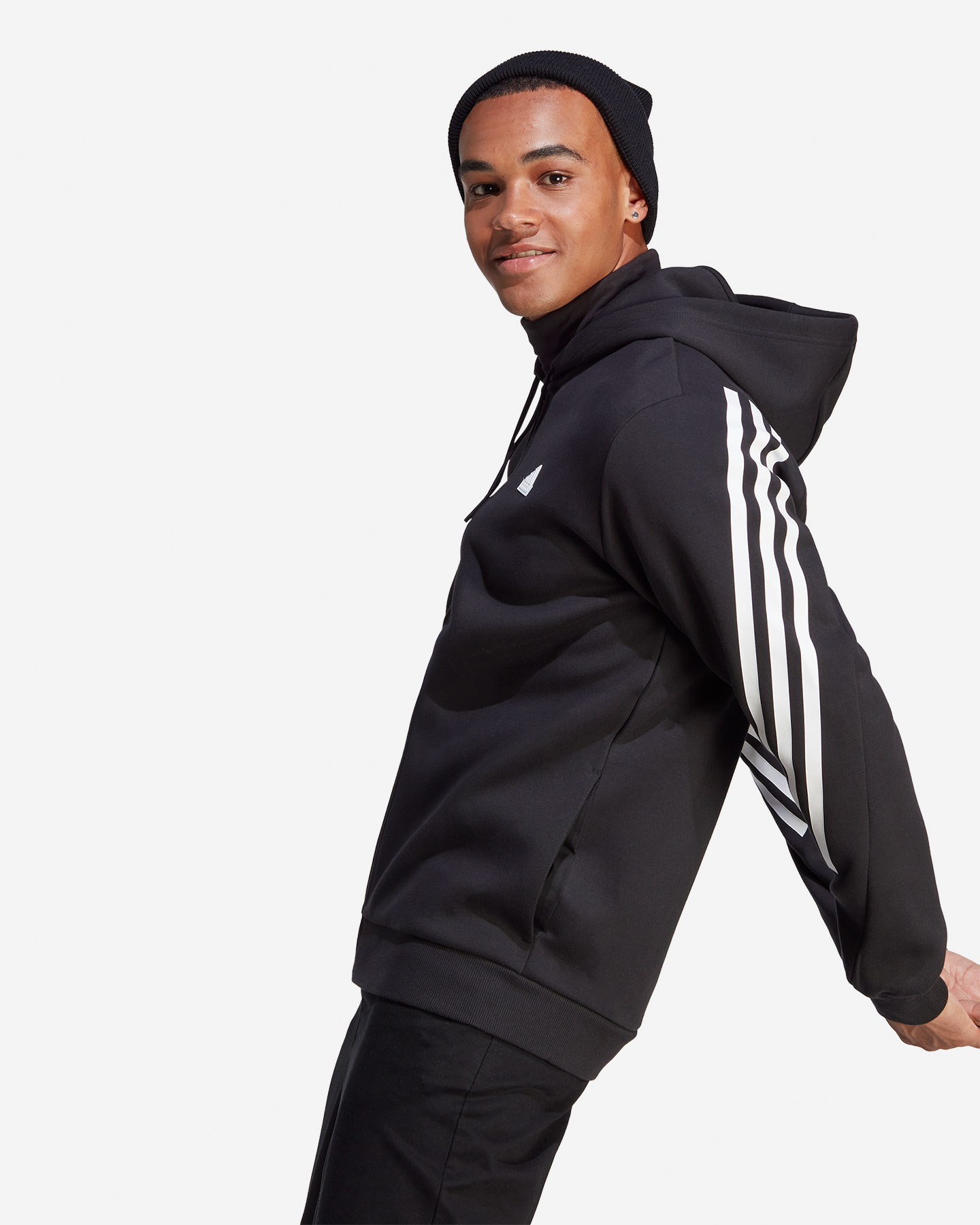 Felpa ADIDAS 3STRIPES M - Nero - 2 | Cisalfa Sport