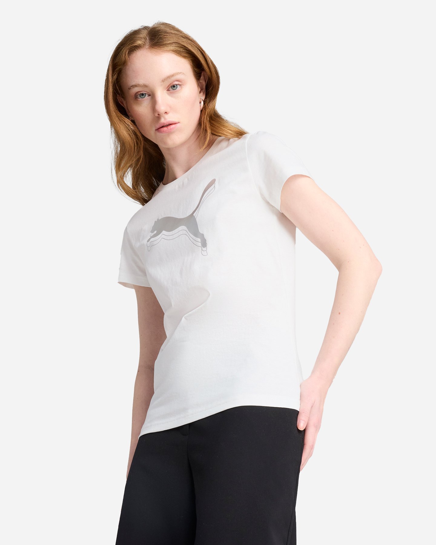 T-shirt PUMA LOGO W - Bianco - 2 | Cisalfa Sport