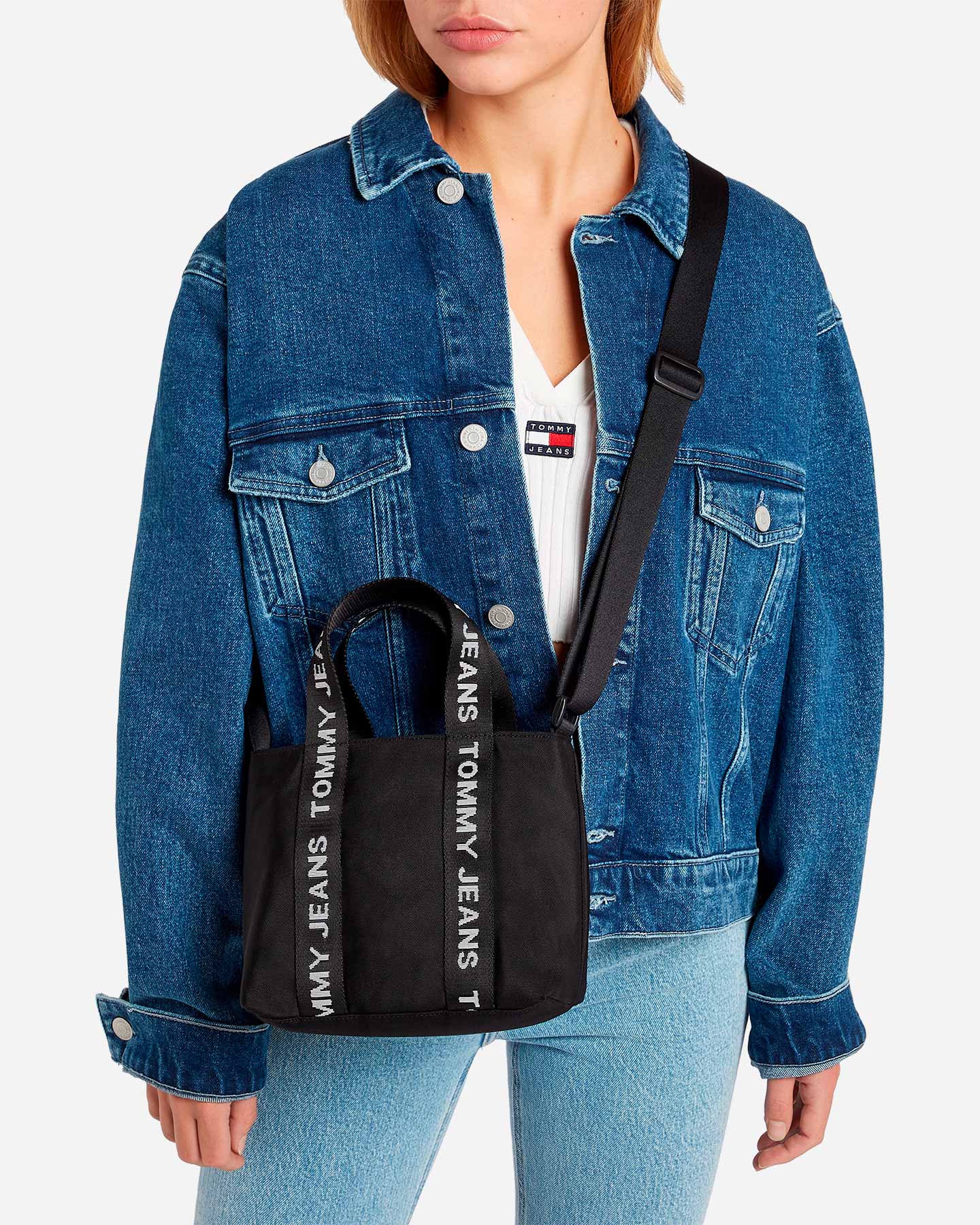 Borsa TOMMY HILFIGER MID CROSSOVER W - Nero - 4 | Cisalfa Sport