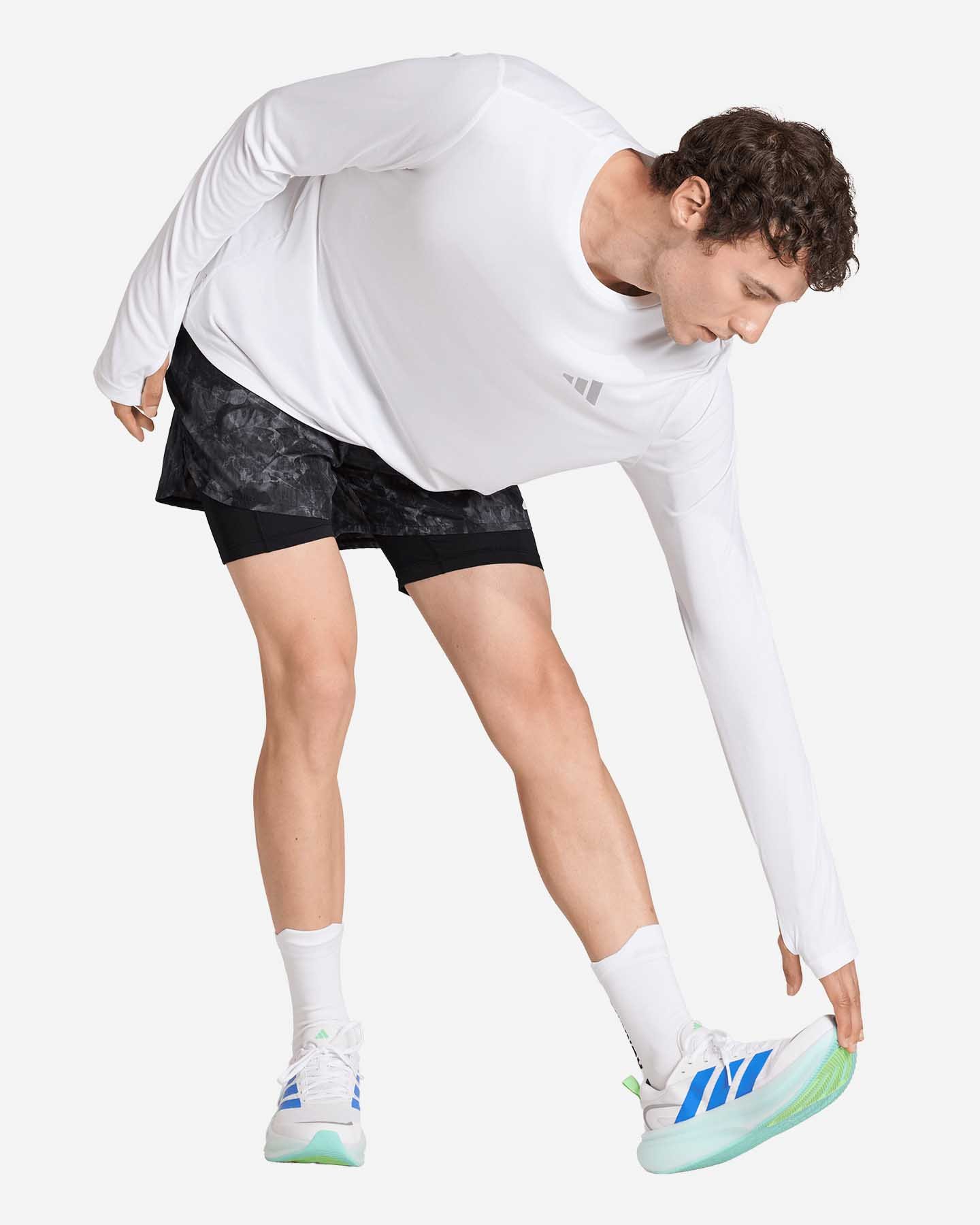 Short running ADIDAS ADI365 SPRAY DYE 2IN1 M - Nero - 3 | Cisalfa Sport