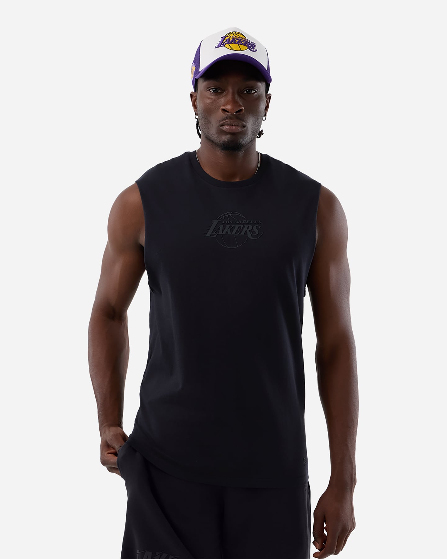 Maglia basket NEW ERA LOS ANGELES LAKERS NBA CORE PLUS M - Nero - 0 | Cisalfa Sport