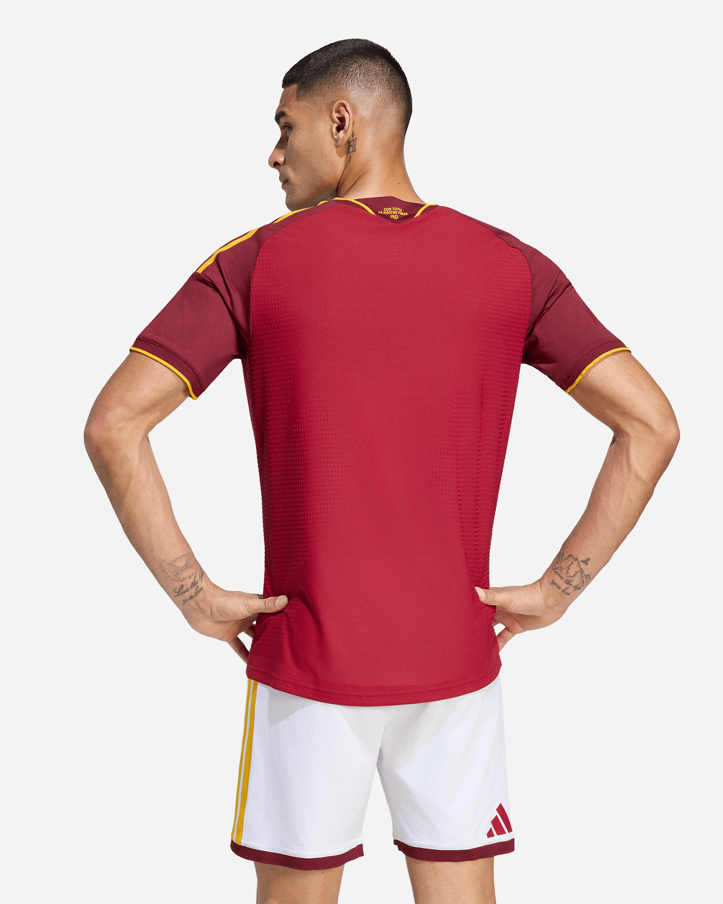 Maglia calcio ufficiale ADIDAS AS ROMA HOME AUTHENTIC 26-27 M - Rosso - 3 | Cisalfa Sport