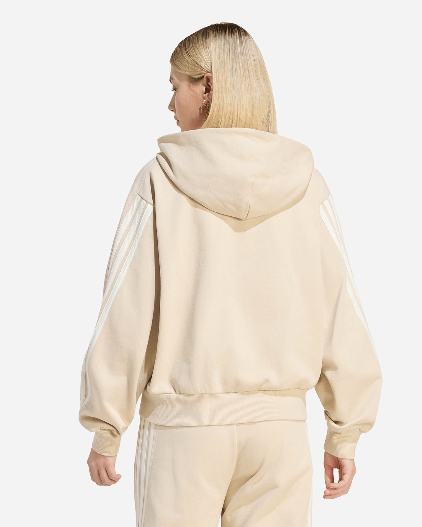Felpa ADIDAS KIT 3STRIPES W - Beige - 3 | Cisalfa Sport