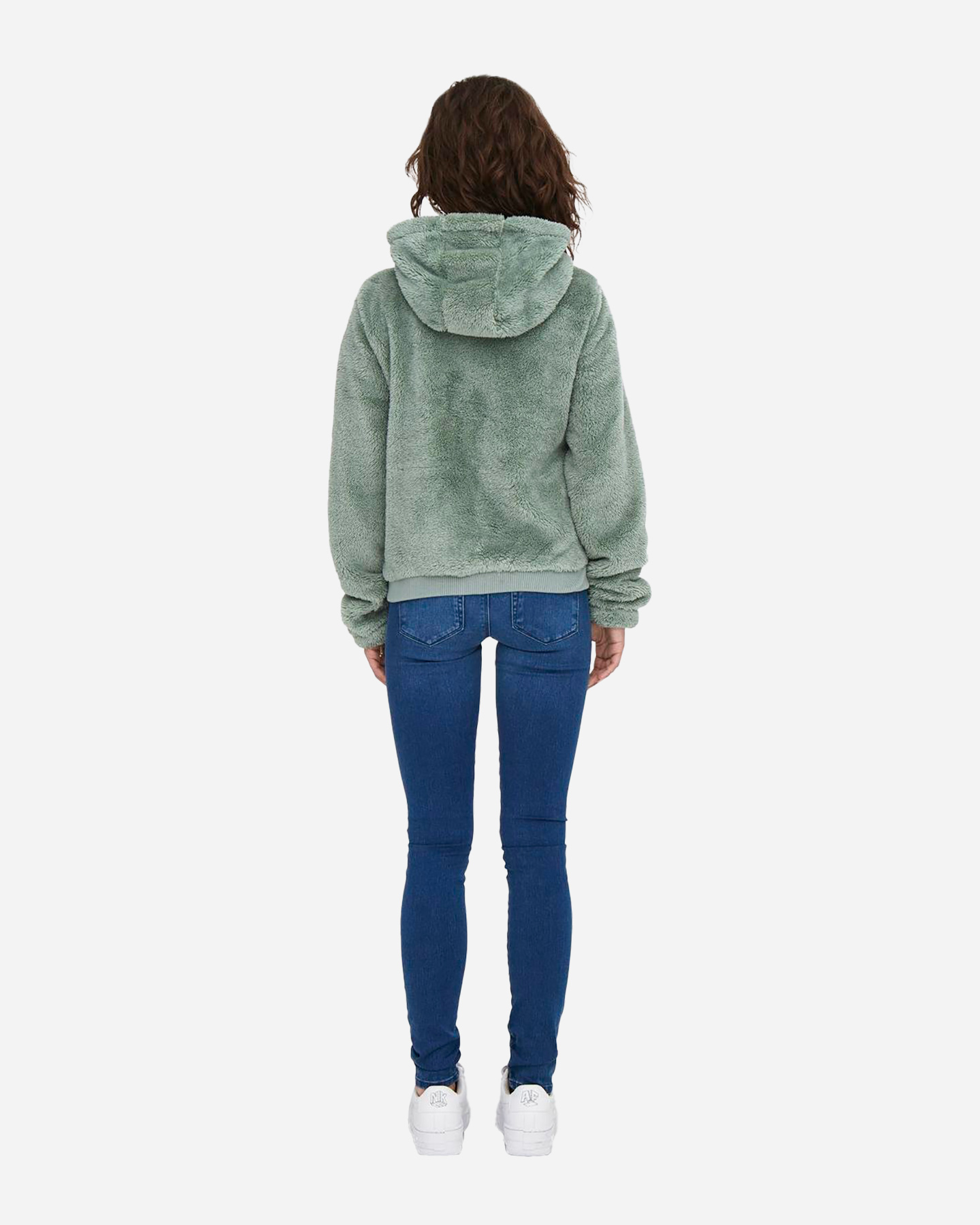 Felpa ONLY NEWANNA FURRY W - Verde - 5 | Cisalfa Sport