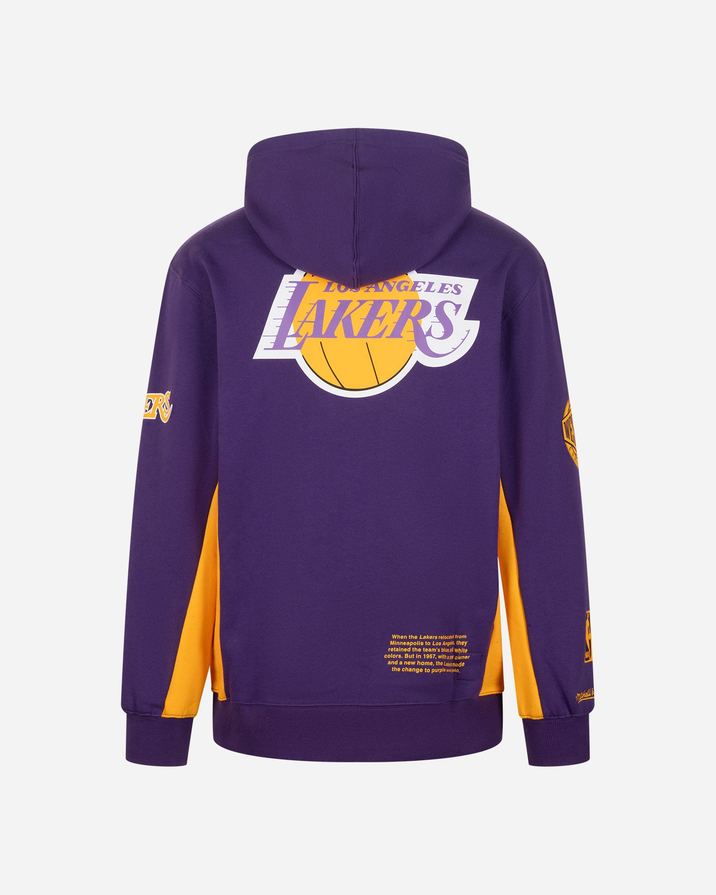 Abbigliamento basket MITCHELL&NESS TEAM ORIGINS FLEECE VINTAGE LOGO LAKERS M - Viola - 1 | Cisalfa Sport
