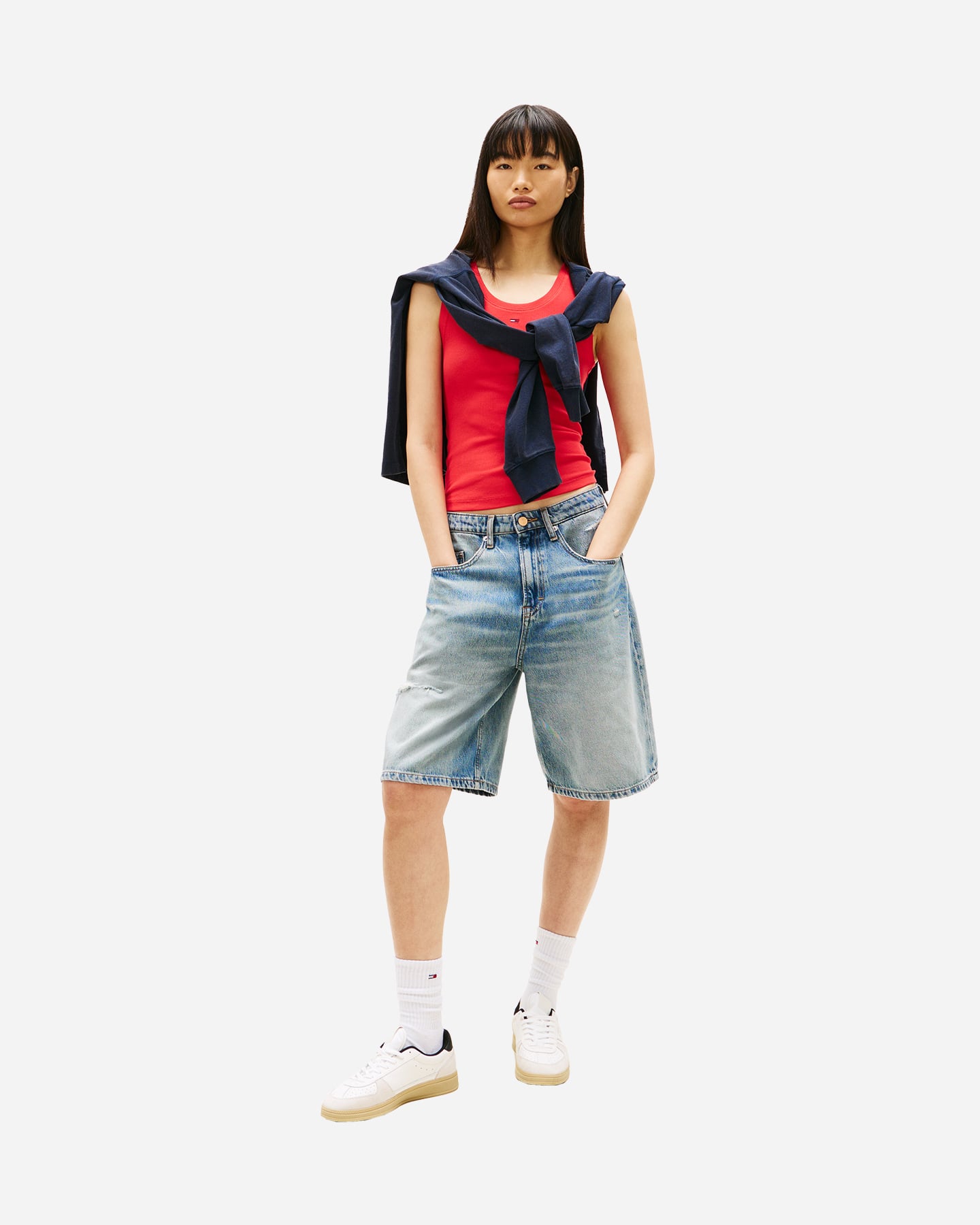 Canotta TOMMY HILFIGER SMALL FLAG W - Rosso - 2 | Cisalfa Sport