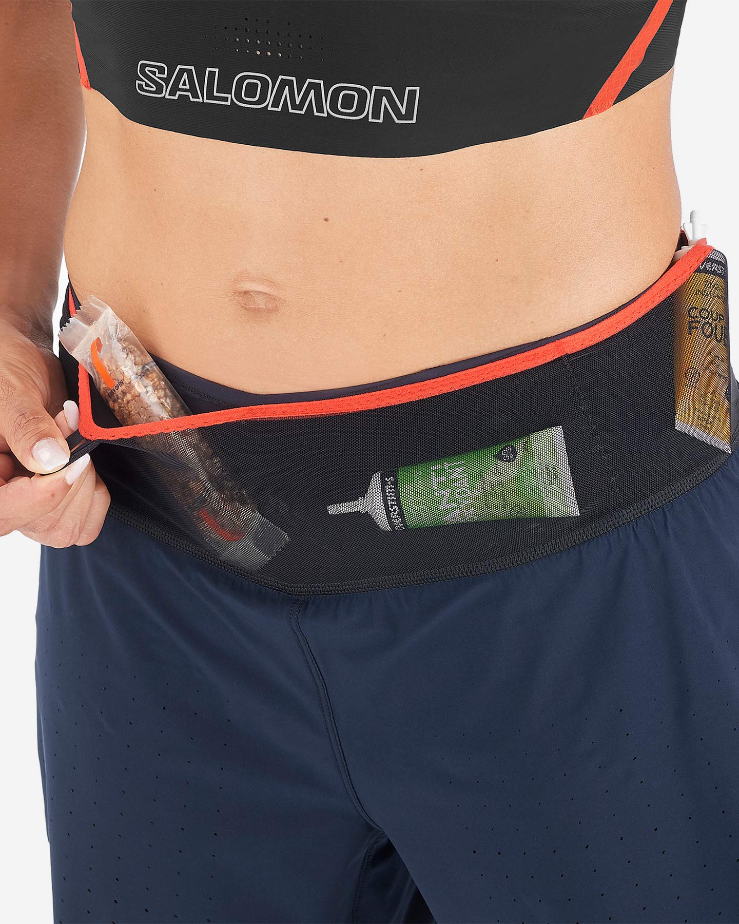 Short running SALOMON S-LAB ULTRA 2IN1 W - Blu - 3 | Cisalfa Sport