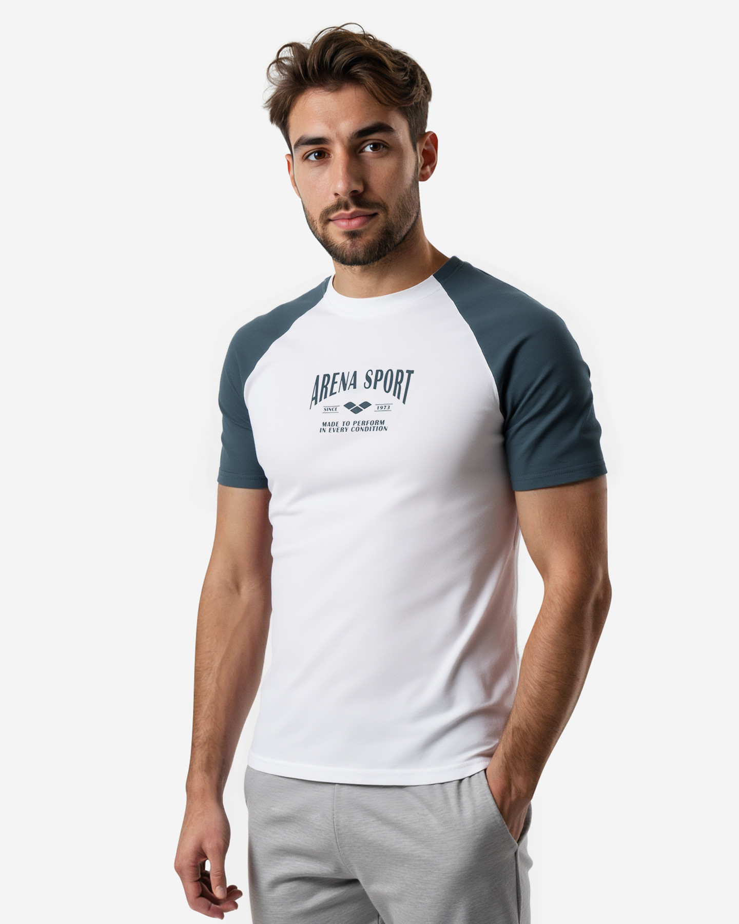 T-shirt ARENA ATHLETIC PROGRESS M - Bianco - 3 | Cisalfa Sport