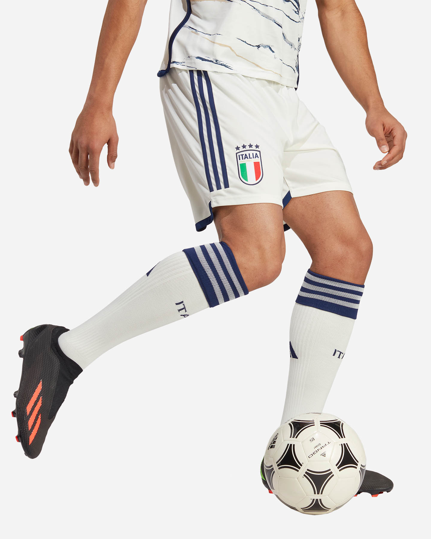 Pantaloncini calcio ufficiali ADIDAS ITALIA AWAY M - Bianco - 2 | Cisalfa Sport