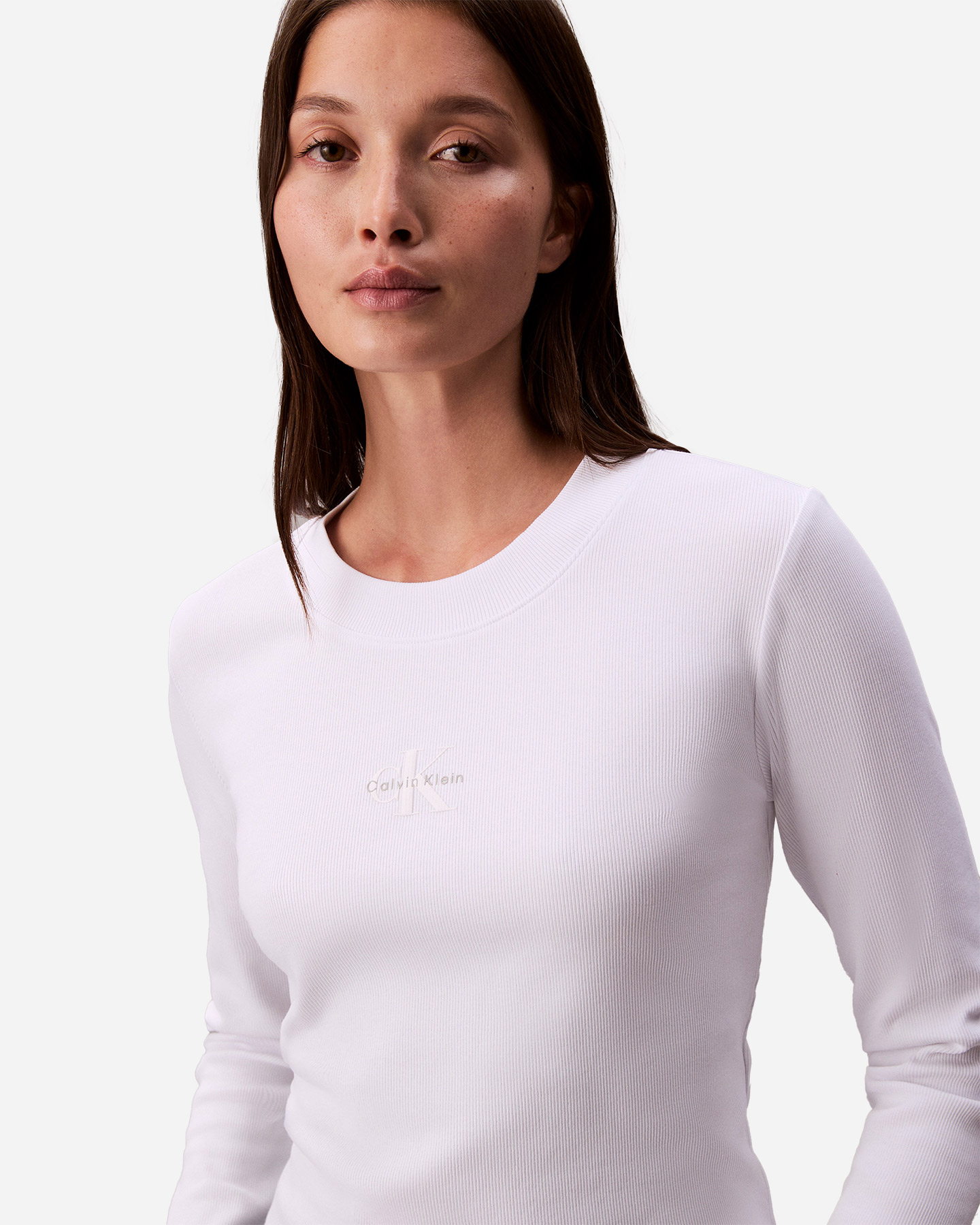 T-shirt CALVIN KLEIN JEANS LOGO W - Bianco - 4 | Cisalfa Sport